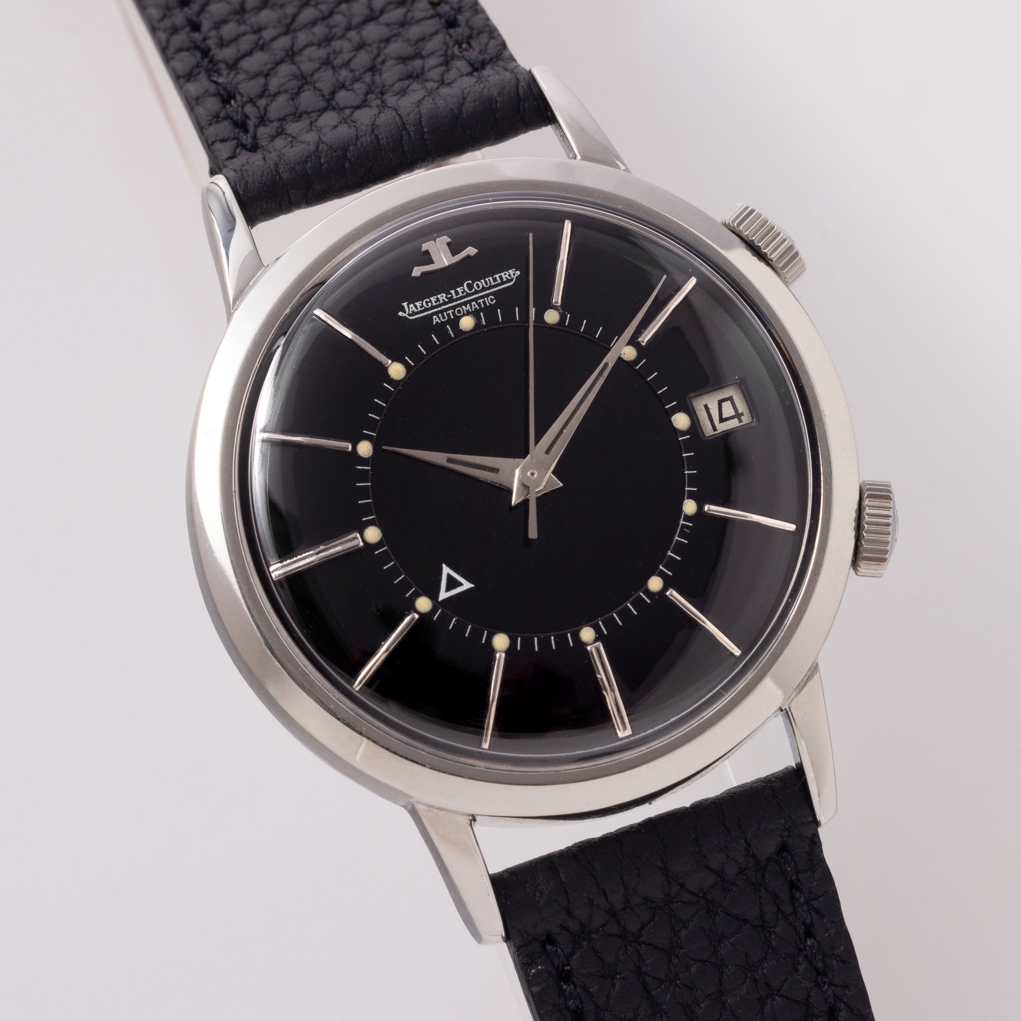Jaeger LeCoultre Memovox Black Dial ref E 855