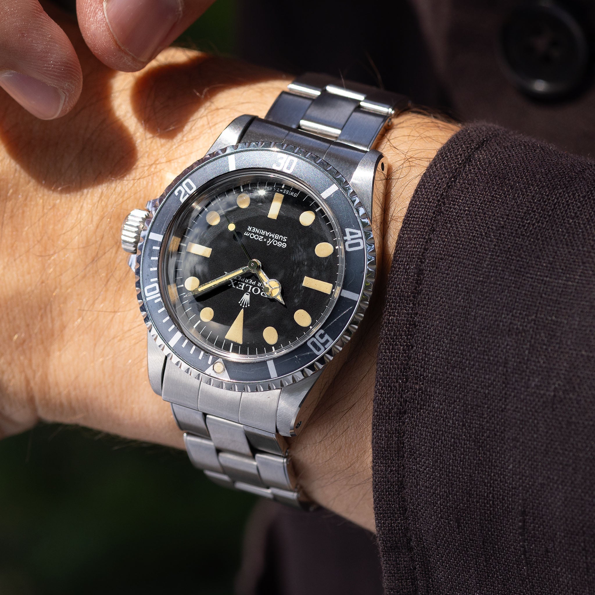 Rolex Submariner 5513 Maxi MK1 Dial with Vivid Patina