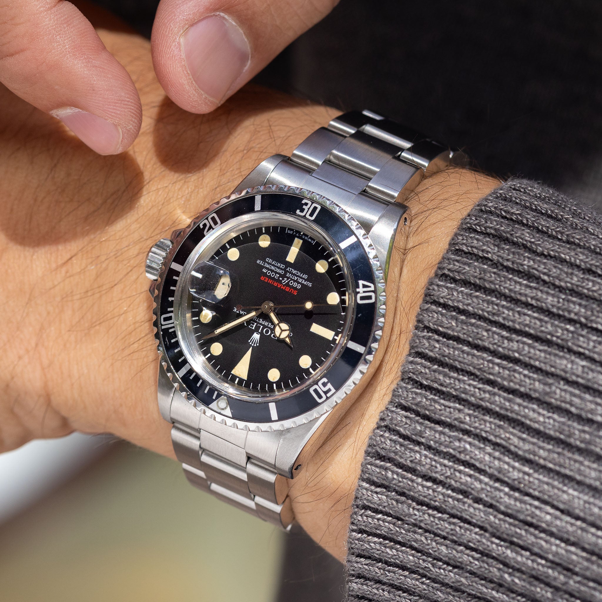 Rolex Submariner 1680 Red MK4 Dial with Vivid Patina