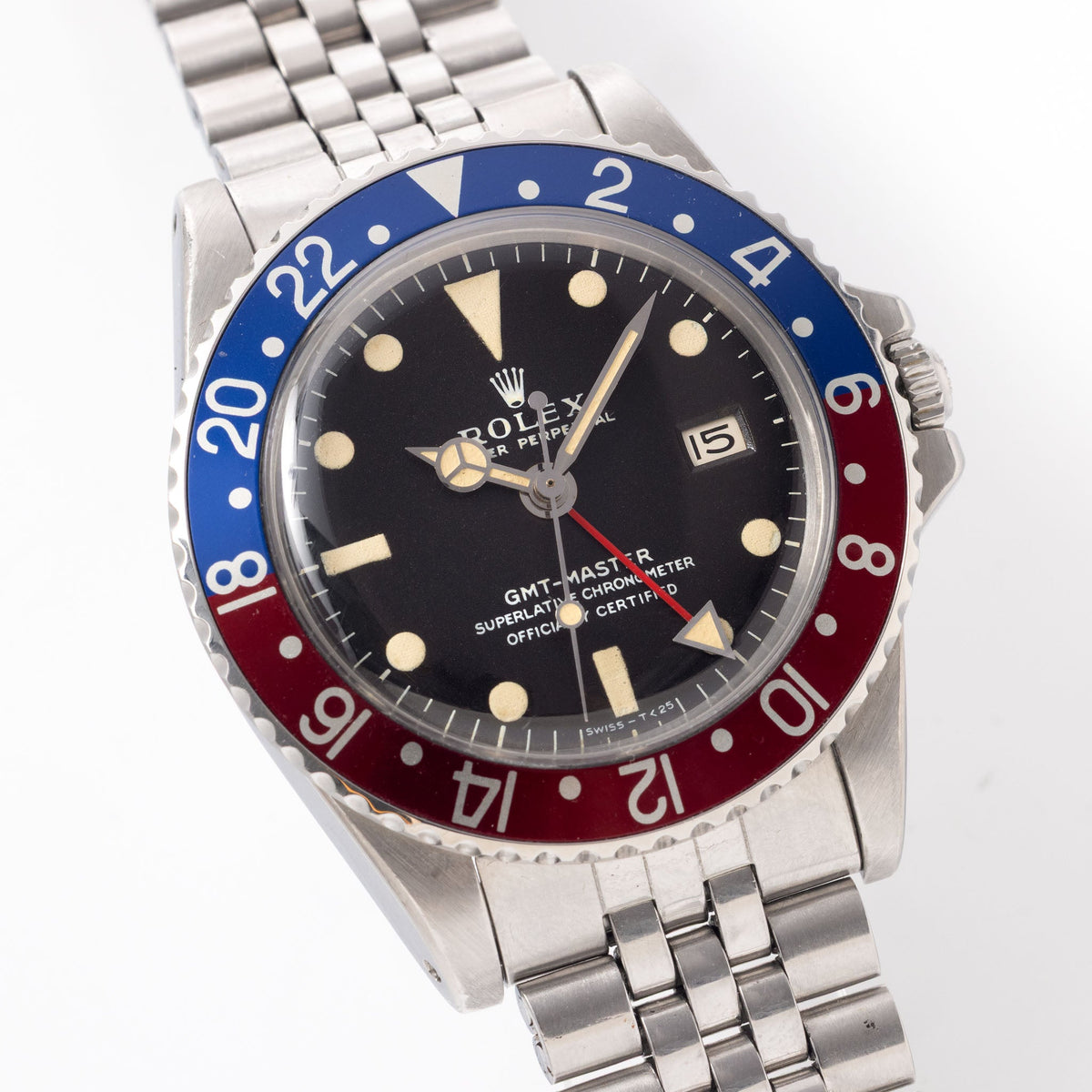 Rolex GMT Master Ref 1675 Long E Mk1 Exceptional Box and Papers Set
