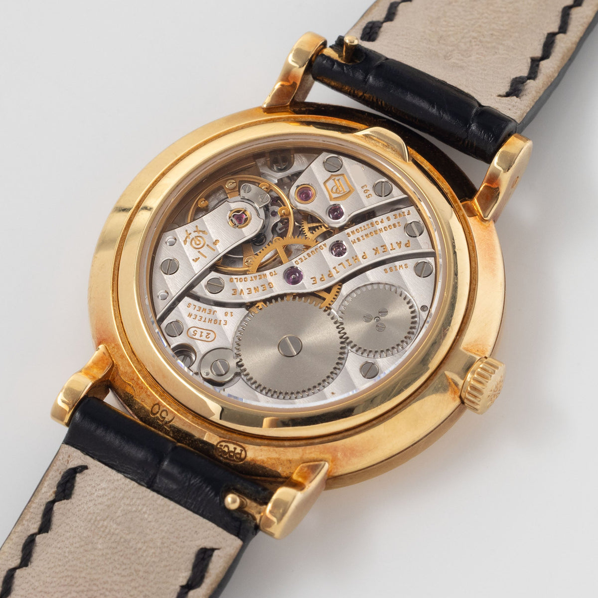 Patek Philippe Calatrava Ref 7119J 18k Yellow Gold Clous de Paris with White Roman Dial
