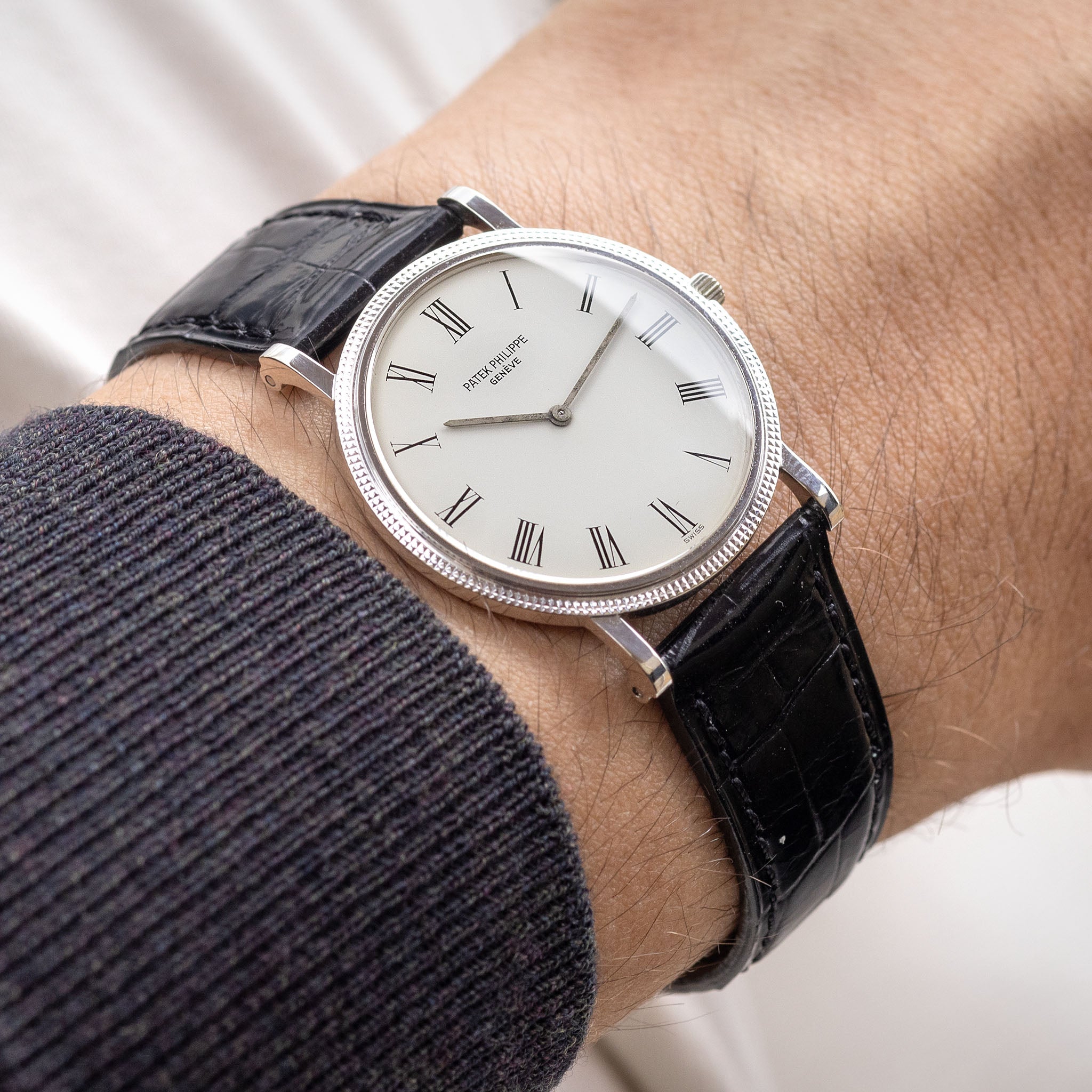 Patek philippe clearance calatrava white gold