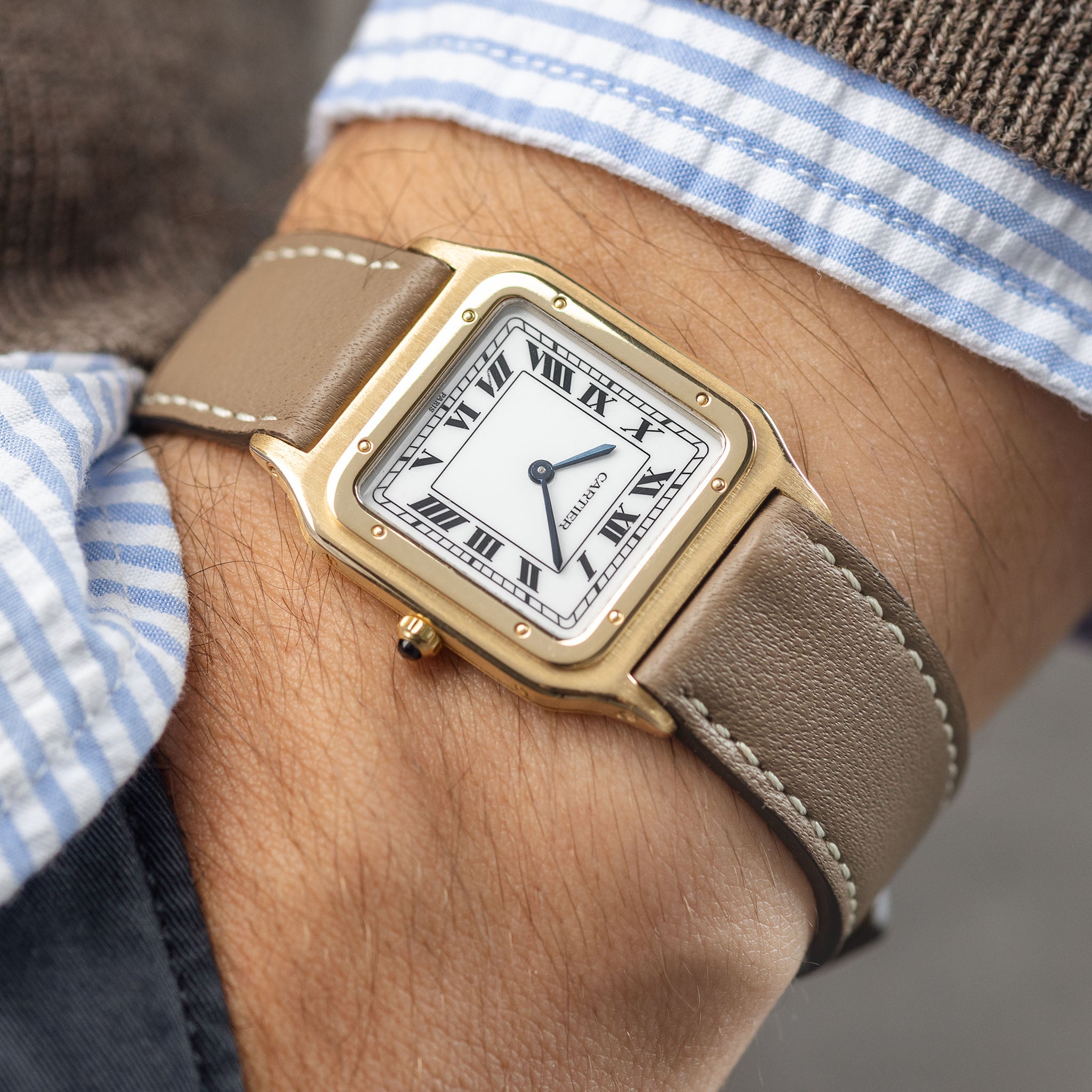 Cartier santos outlet dumont white gold