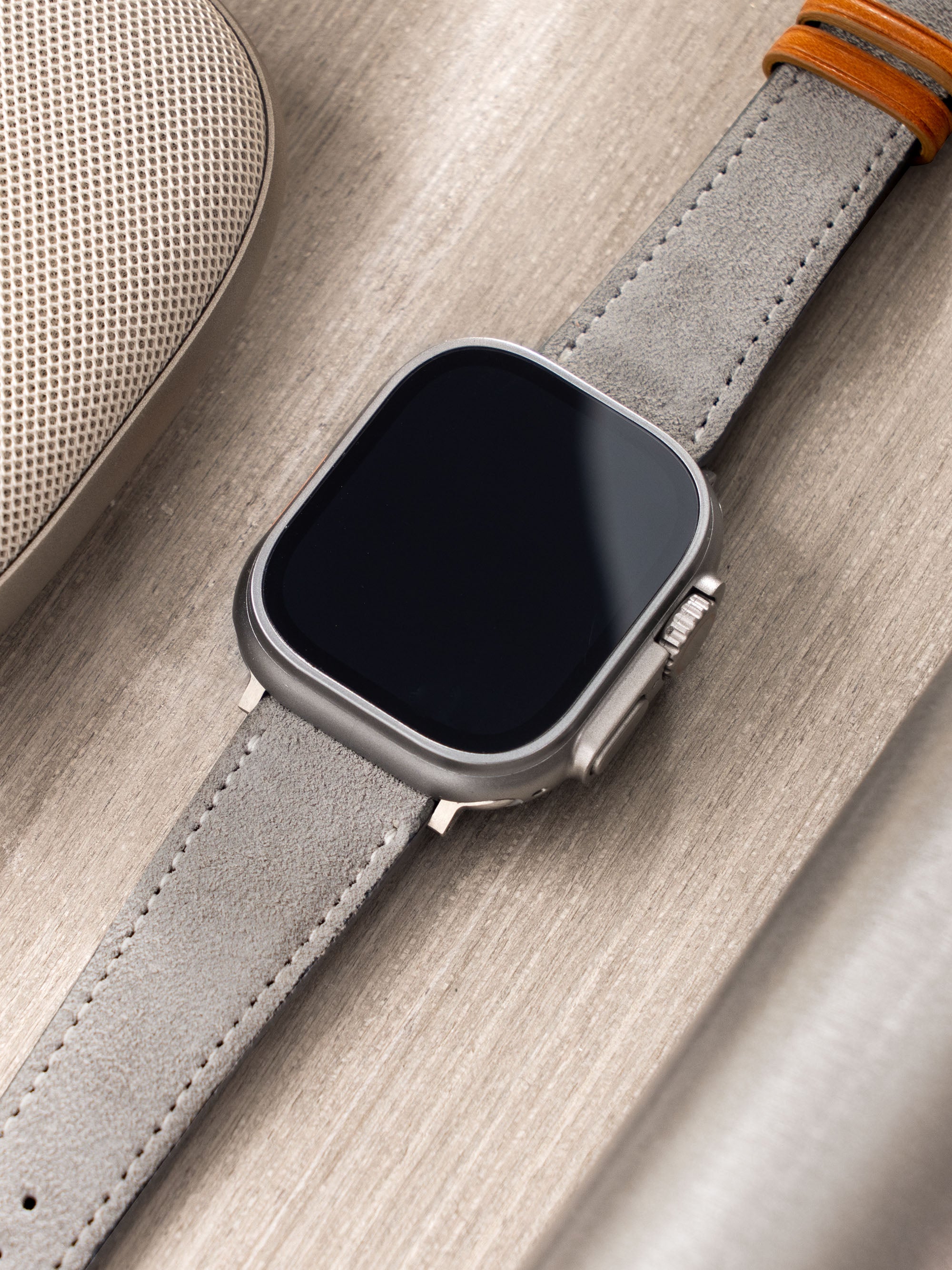 Strap for Apple Watch Ultra - Harbor Grey Silky Suede