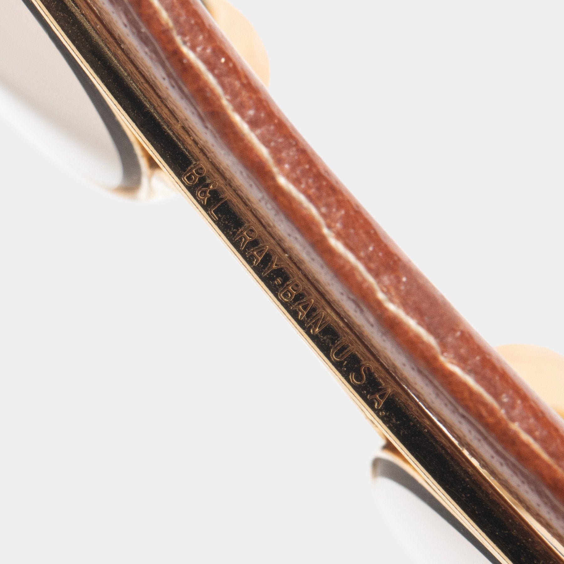 VINTAGE RAY BAN AVIATOR LEATHERS SUNGLASSES