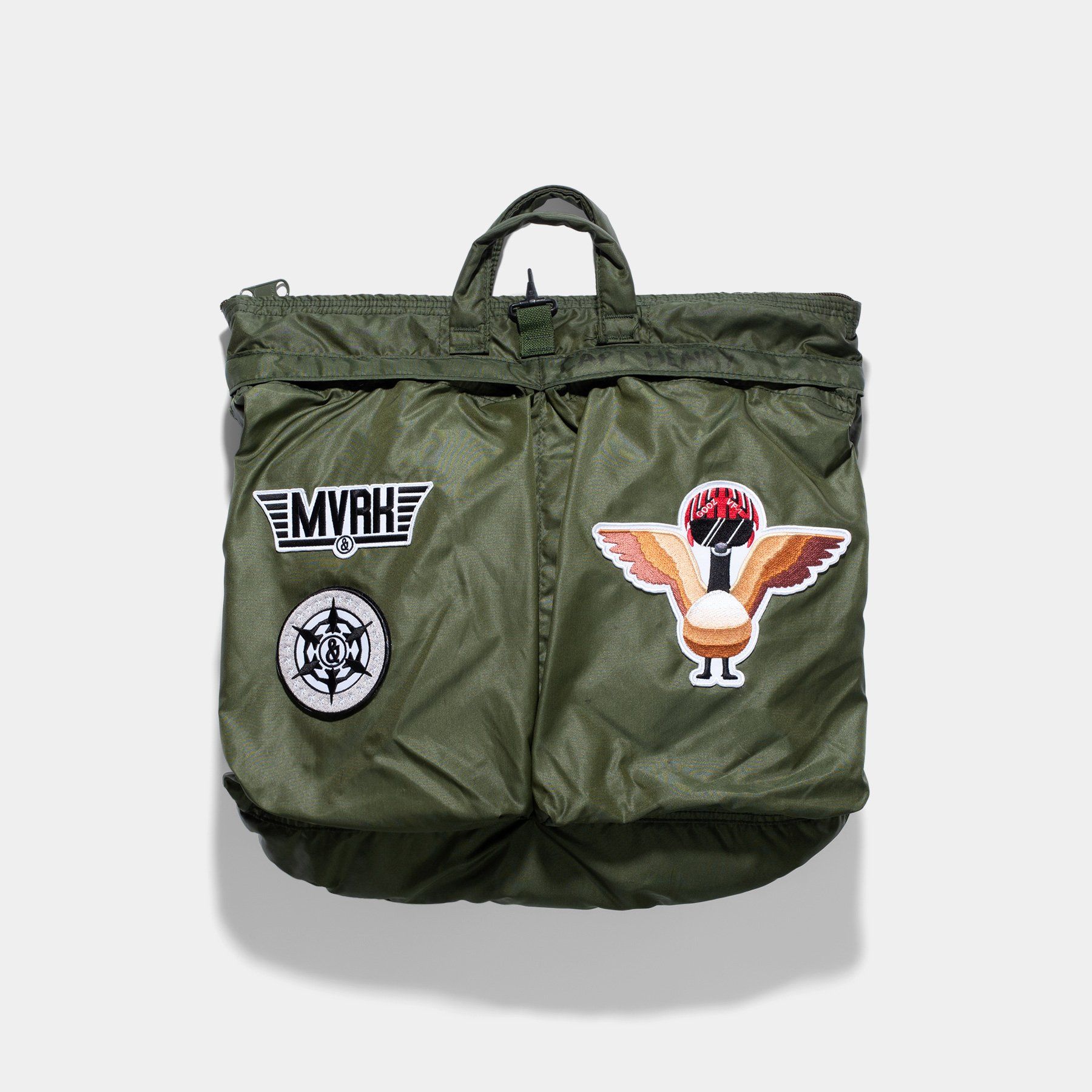 Wax vintage helmet bag