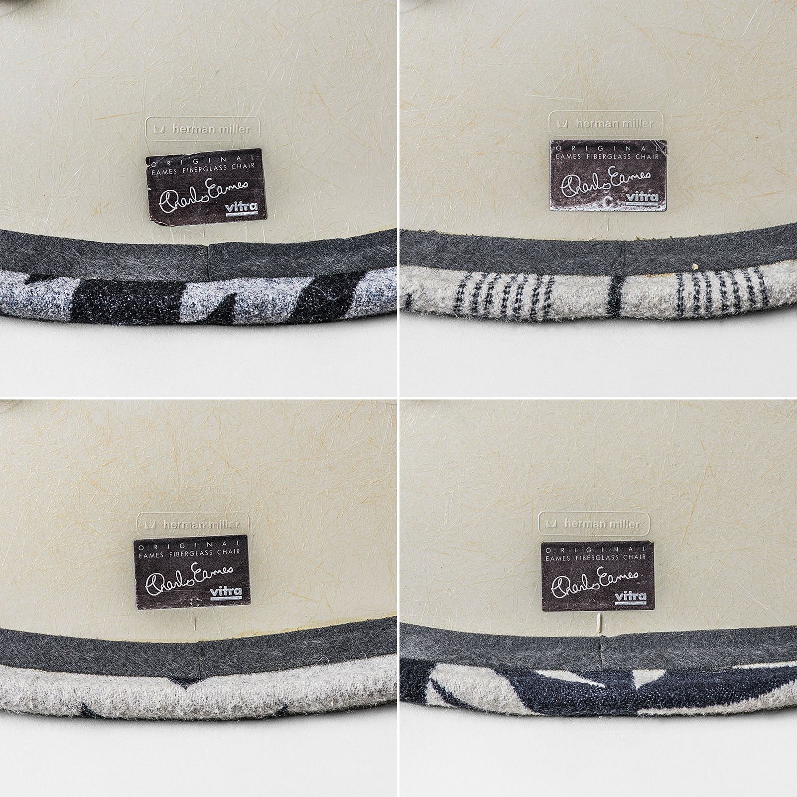 1980s Custom Pendleton Eames Side Chair Set