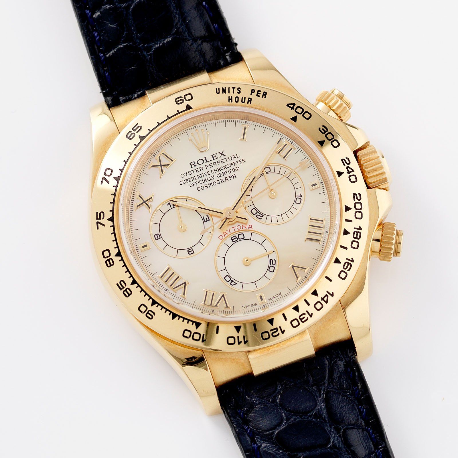 Gold rolex roman discount numerals