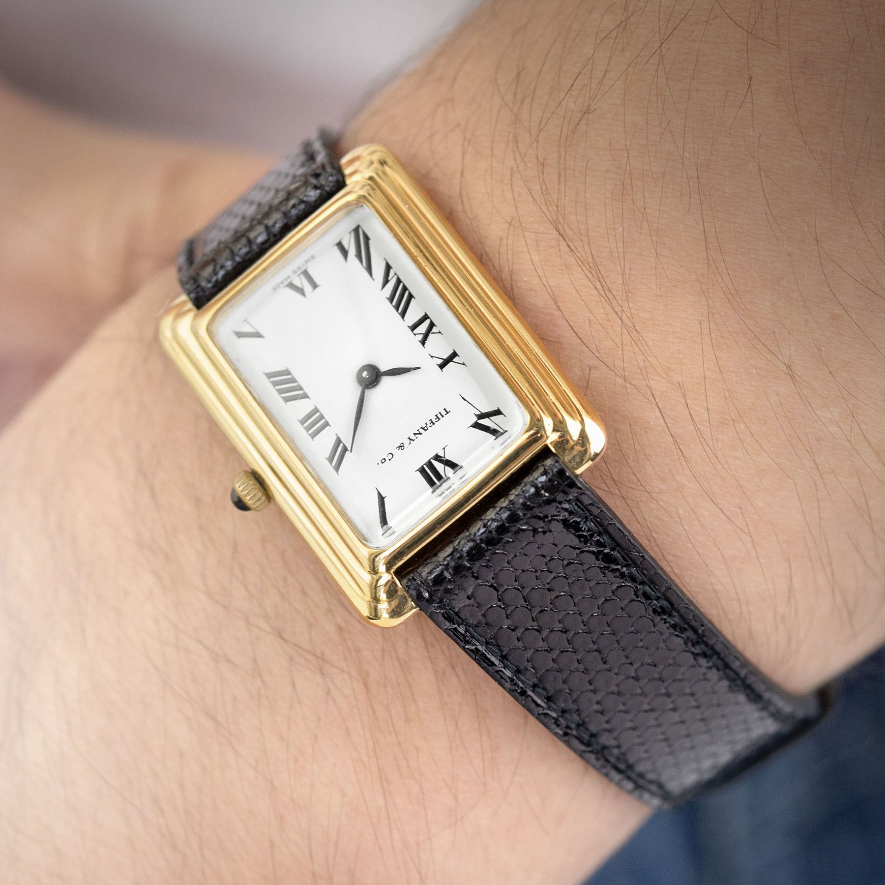 Cartier mens dress clearance watch