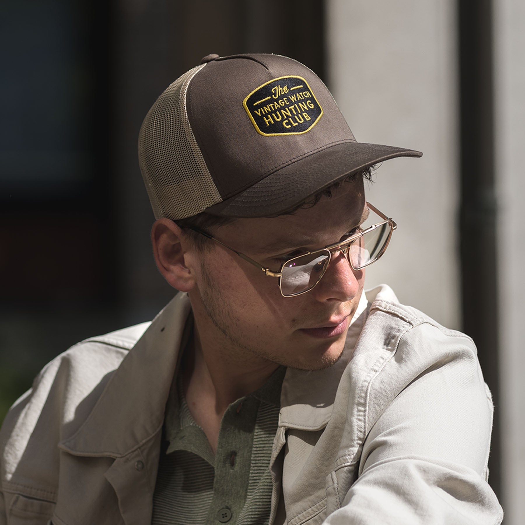 The Vintage Watch Hunting Club Brown Ballcap