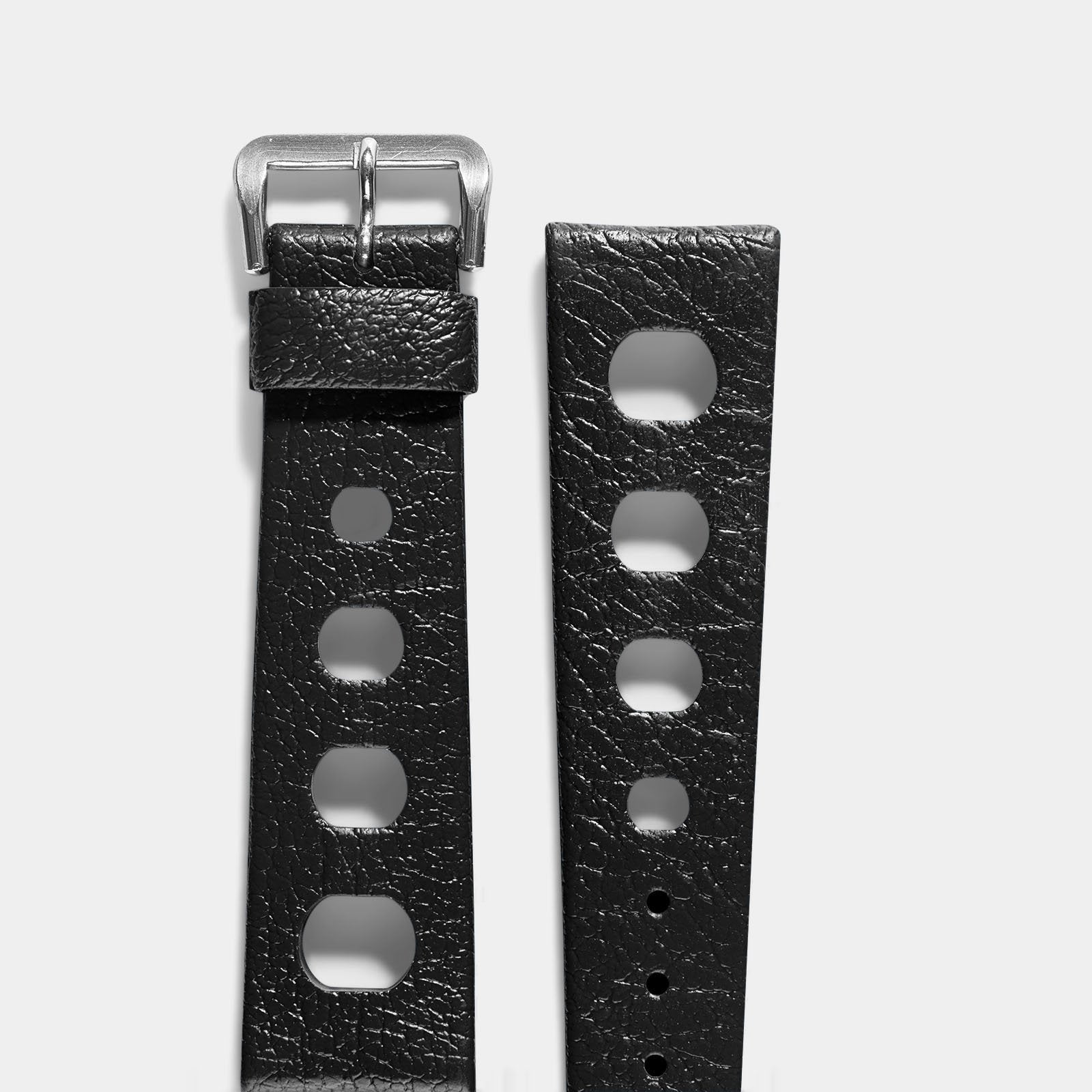Vintage NOS Swiss Tropic Sport Black Rubber Watch Strap