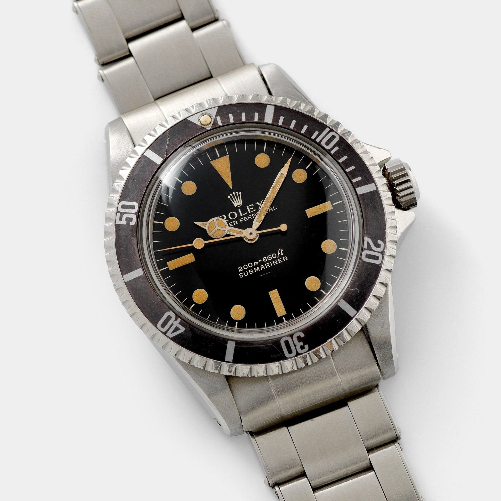 Rolex Submariner 5513 Gilt Underline White Swiss Only Dial