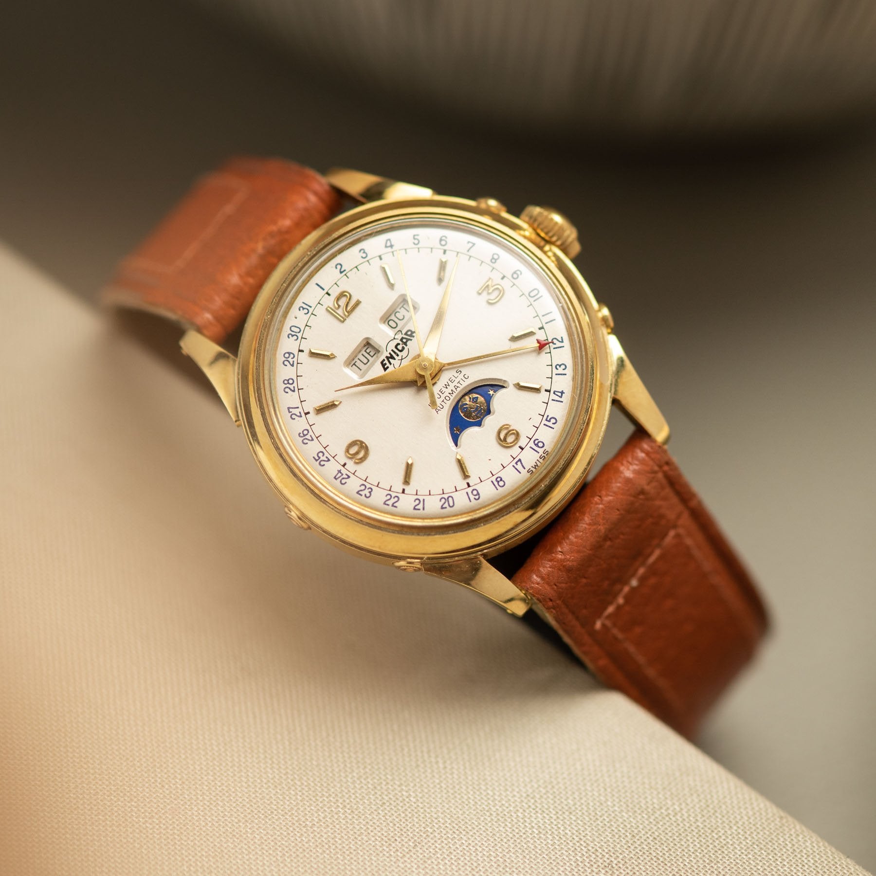 Enicar 2025 gold watch