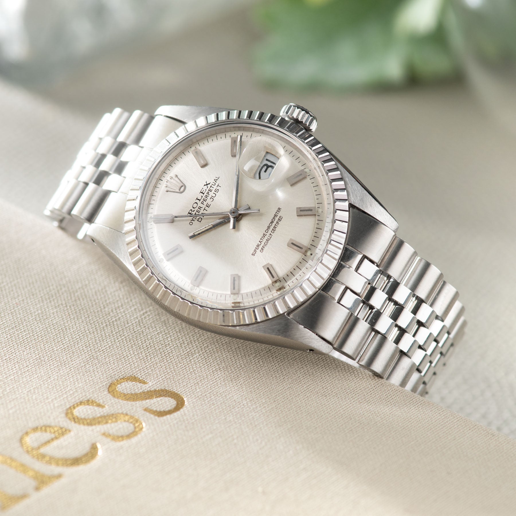 rolex datejust all silver