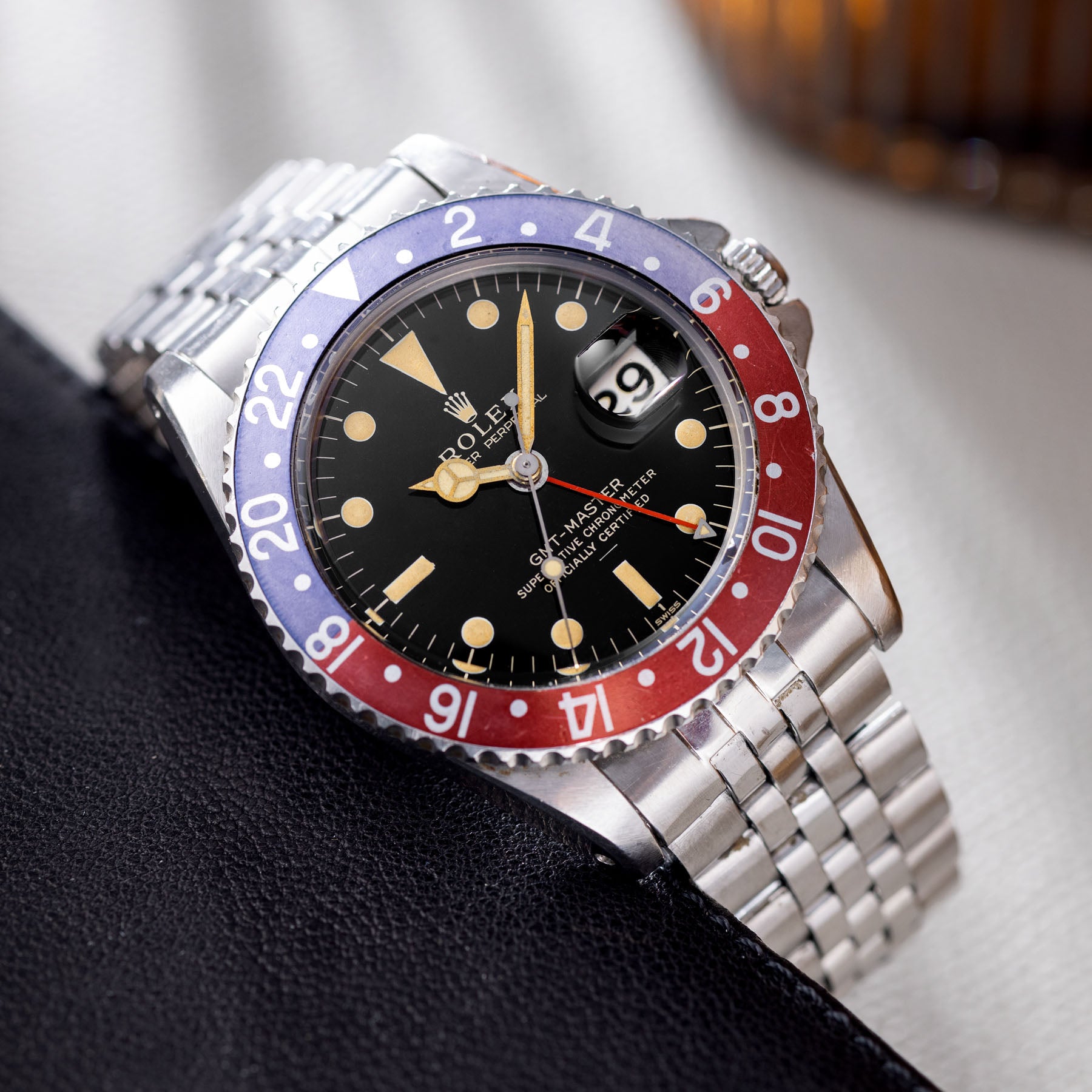 Rolex 1675 GMT-Master Gilt Underline Dial with Papers