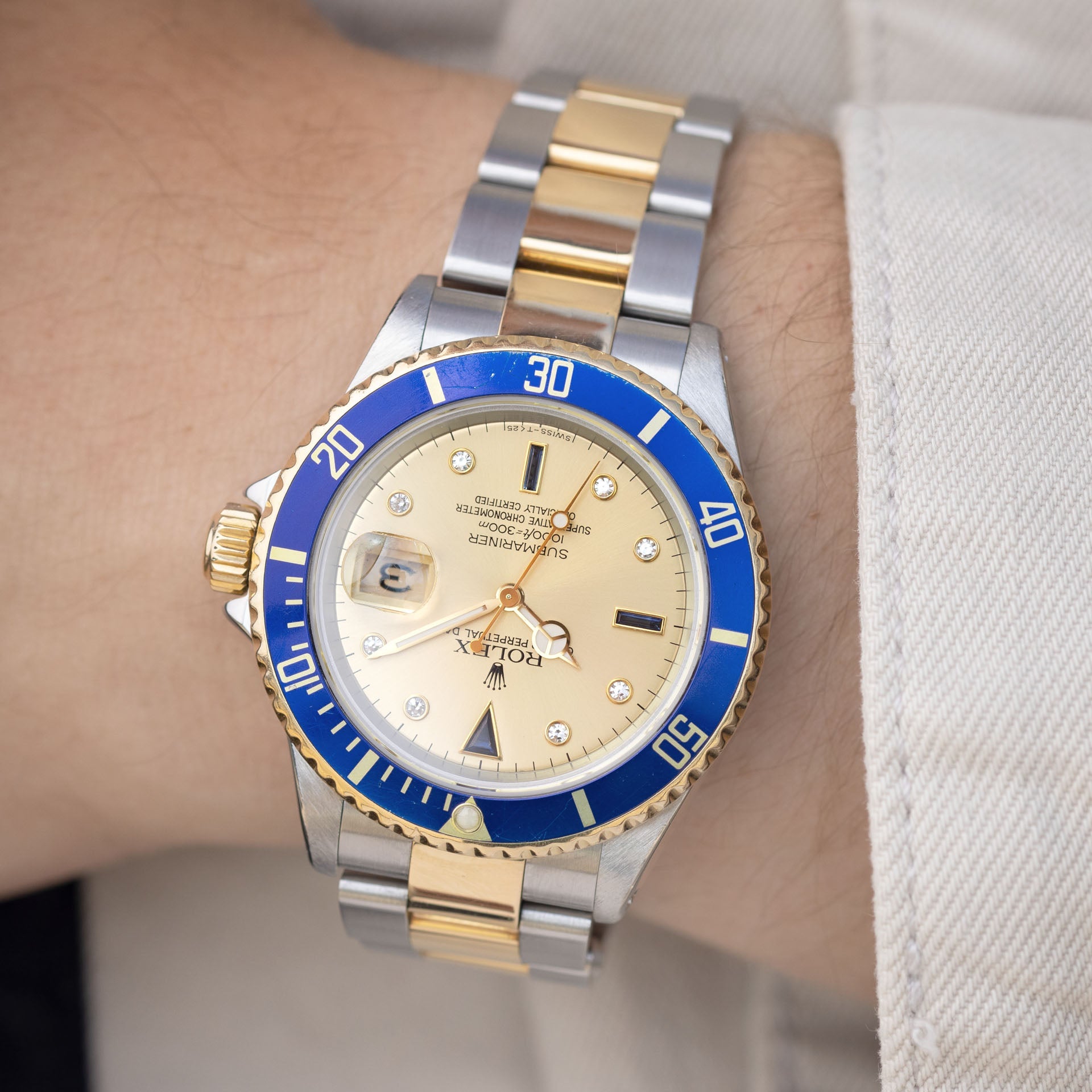 Rolex Submariner Two-Tone Blue Bezel and Dial