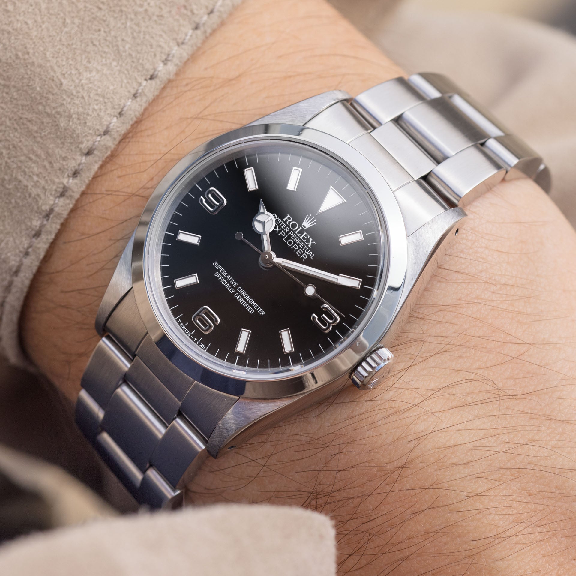 Rolex Explorer 14270 Rare 'Black Out' Dial