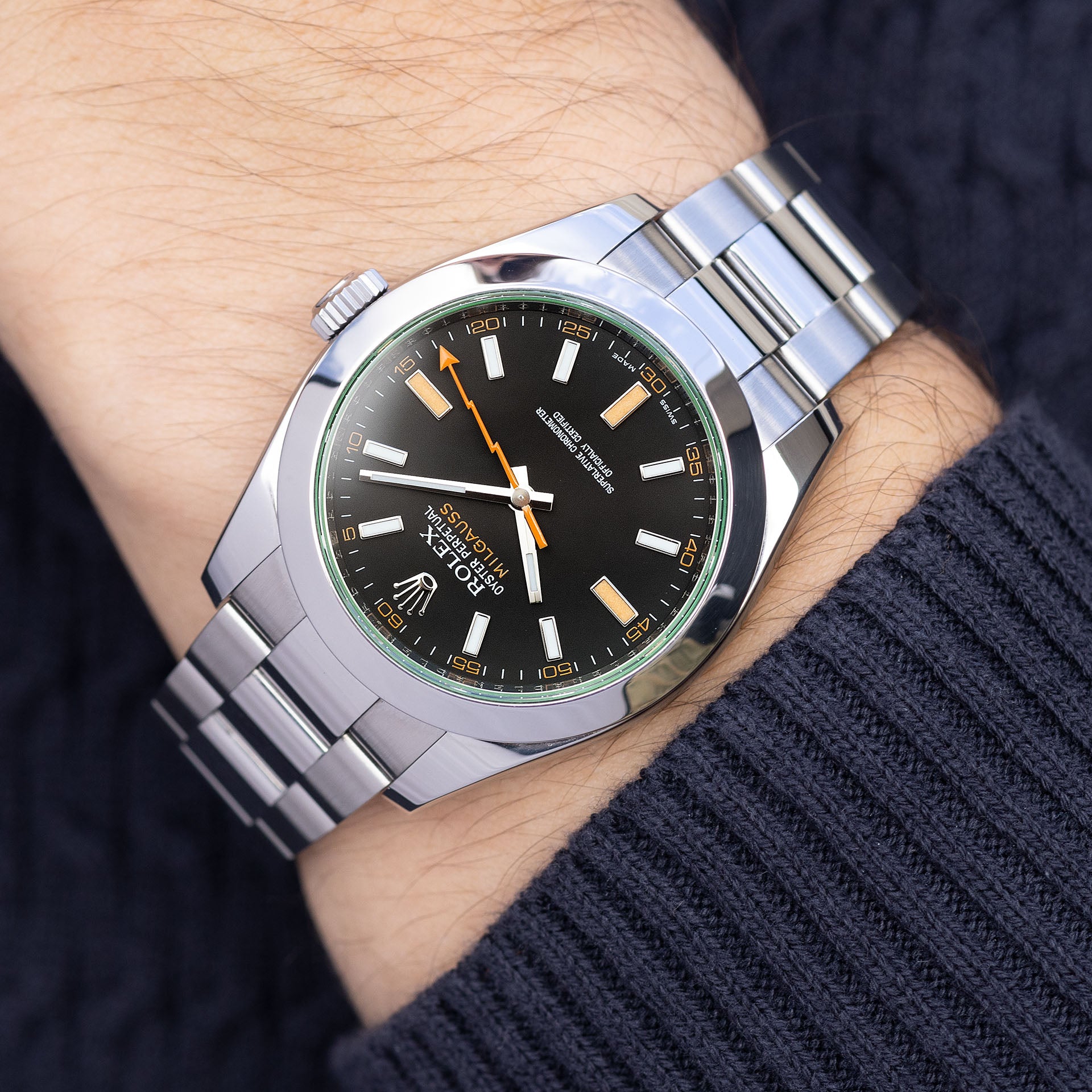 Rolex milgauss 2024 all black