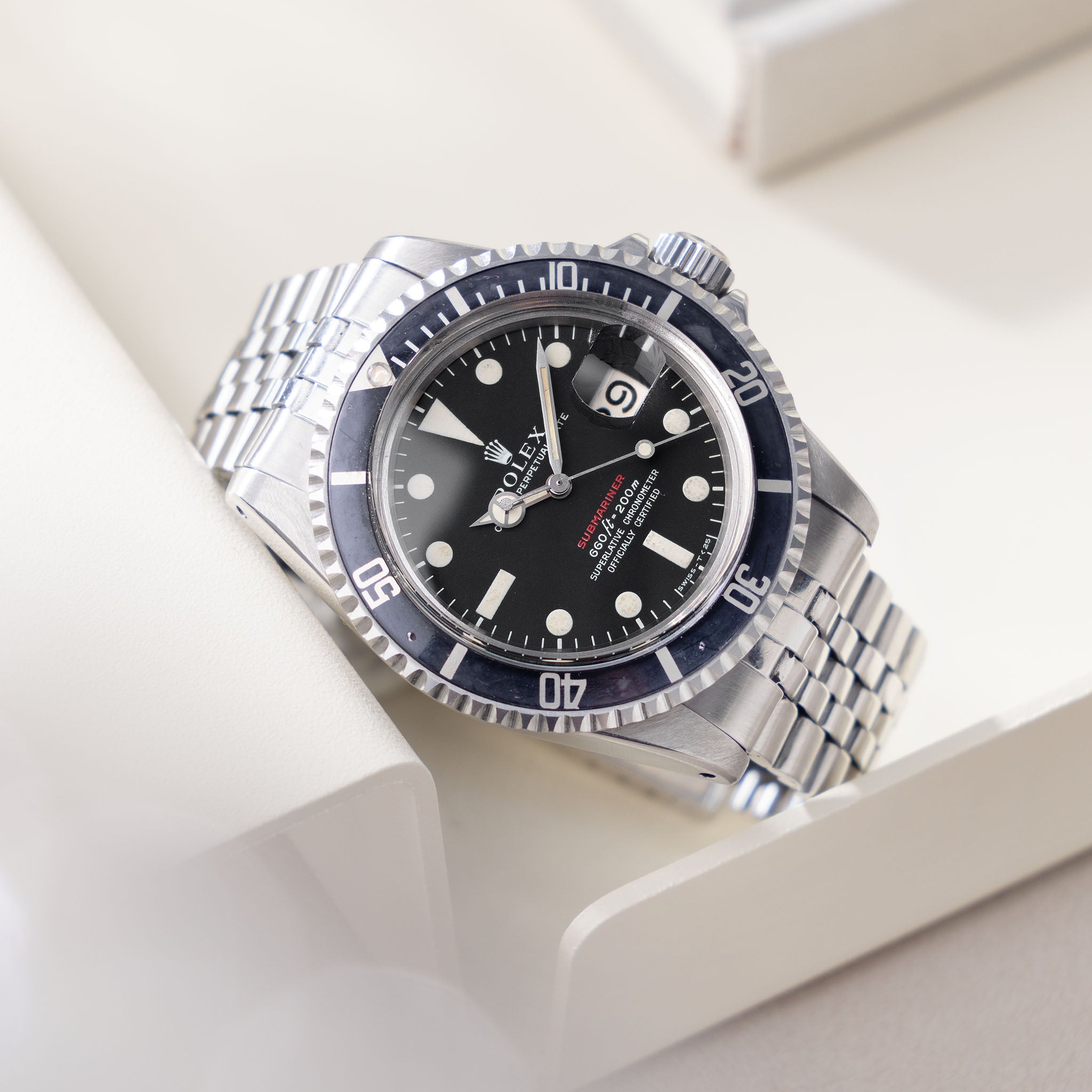 Rolex Red Submariner Date 1680 Mk4 Dial Fat Font Bezel