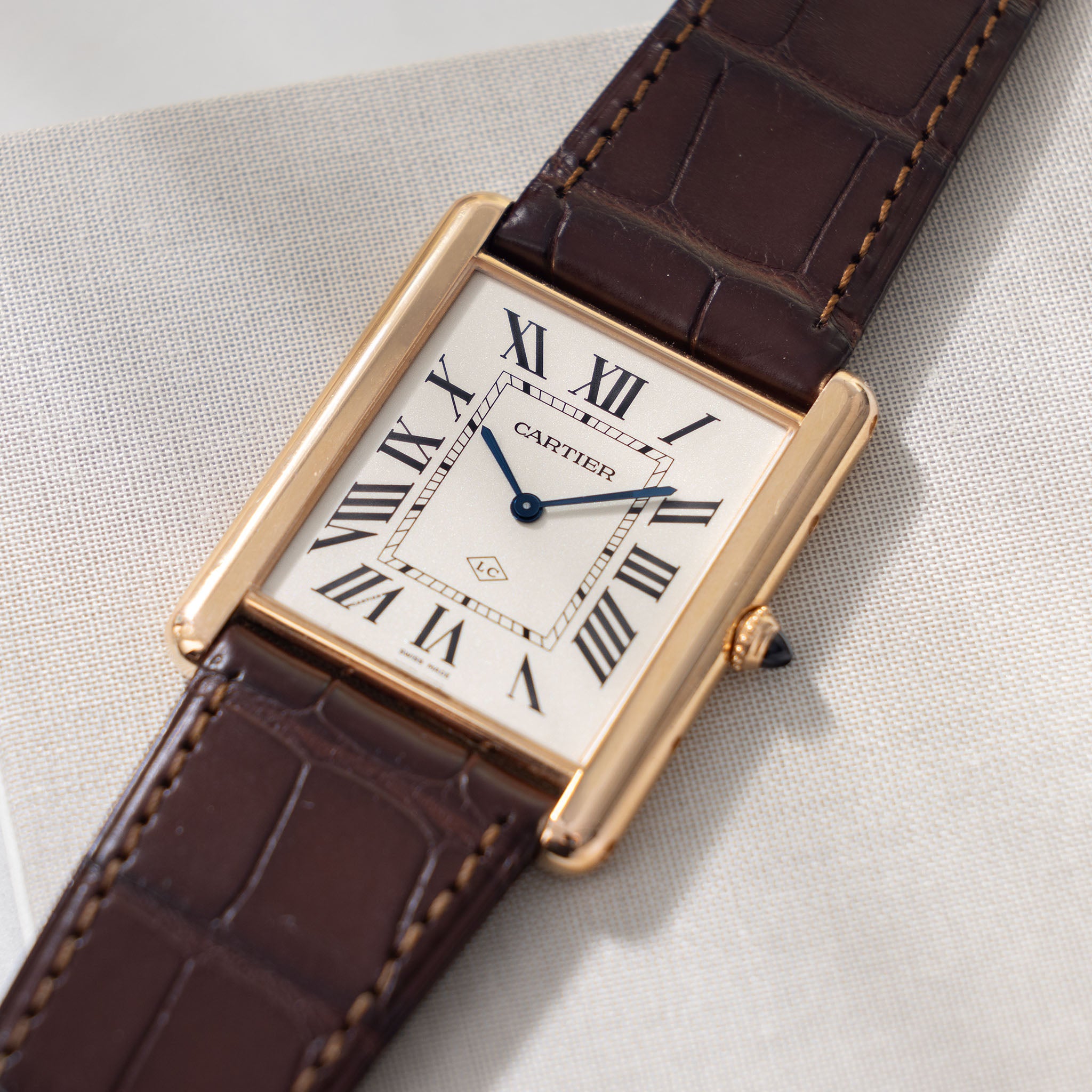 Cartier tank shop xl rose gold