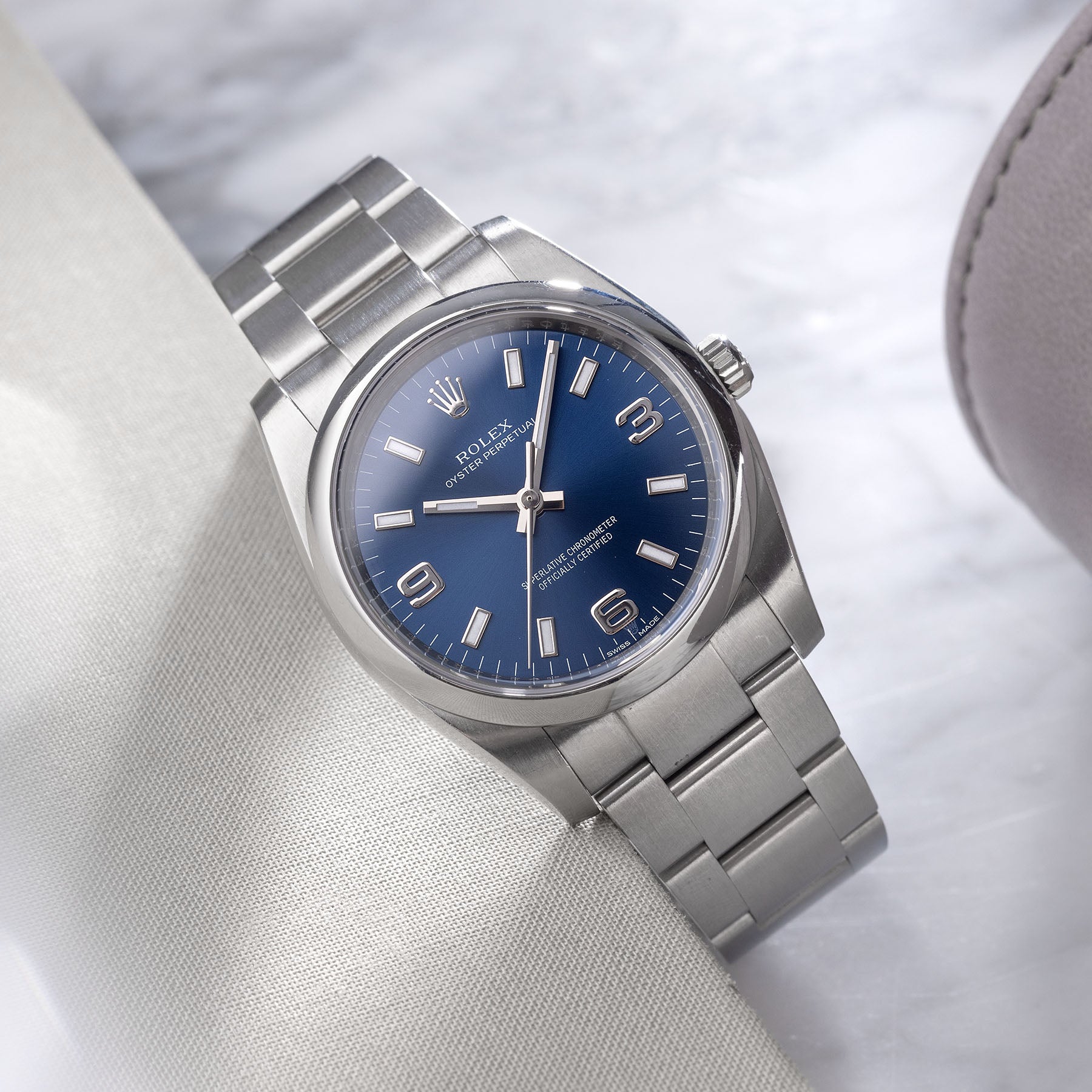 Rolex hot sale perpetual blue