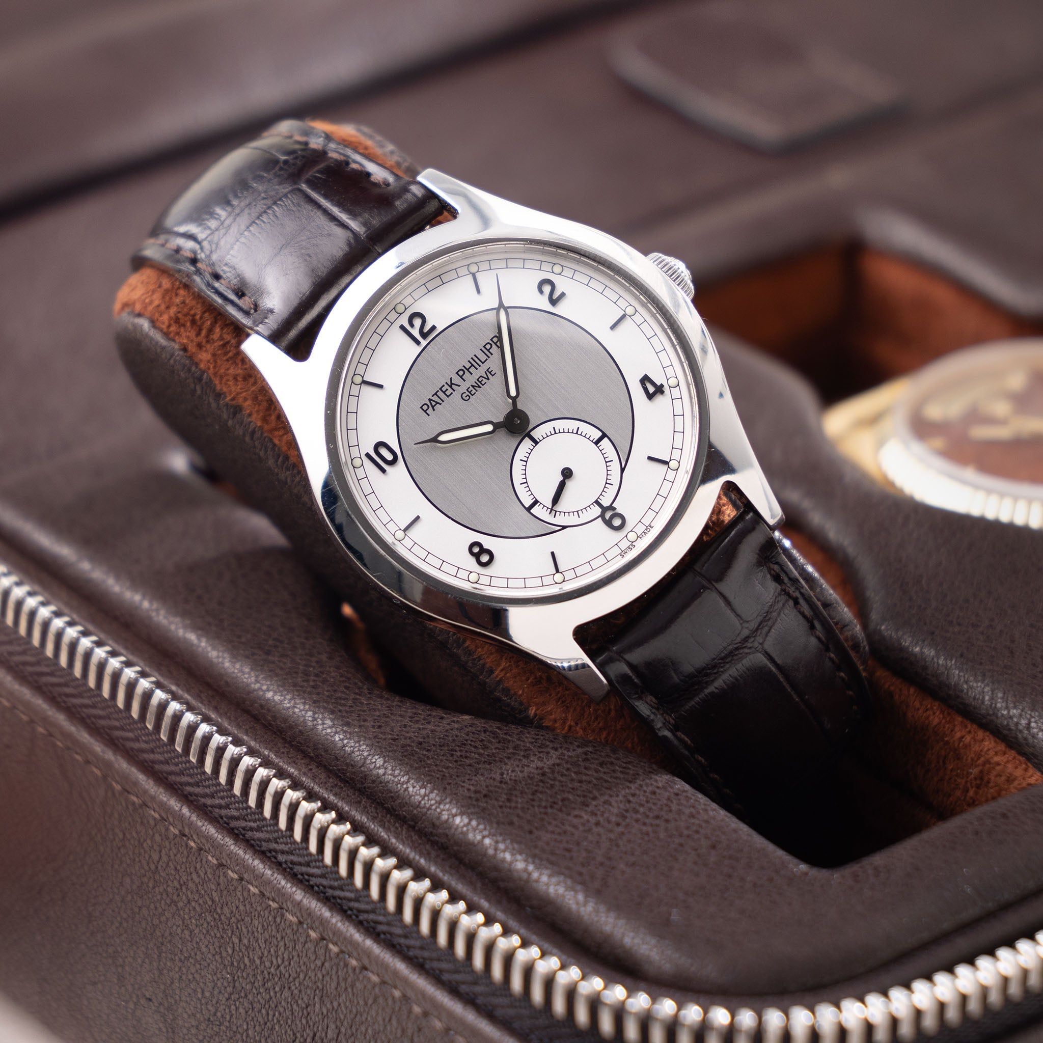 Patek leather clearance watch