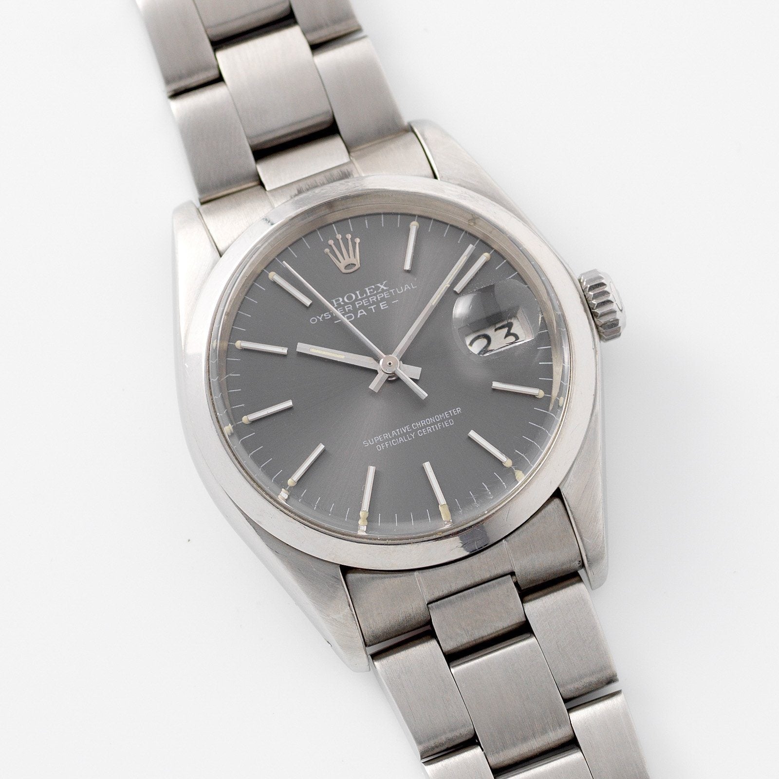 Rolex Date Reference 1500 Grey Sigma Dial