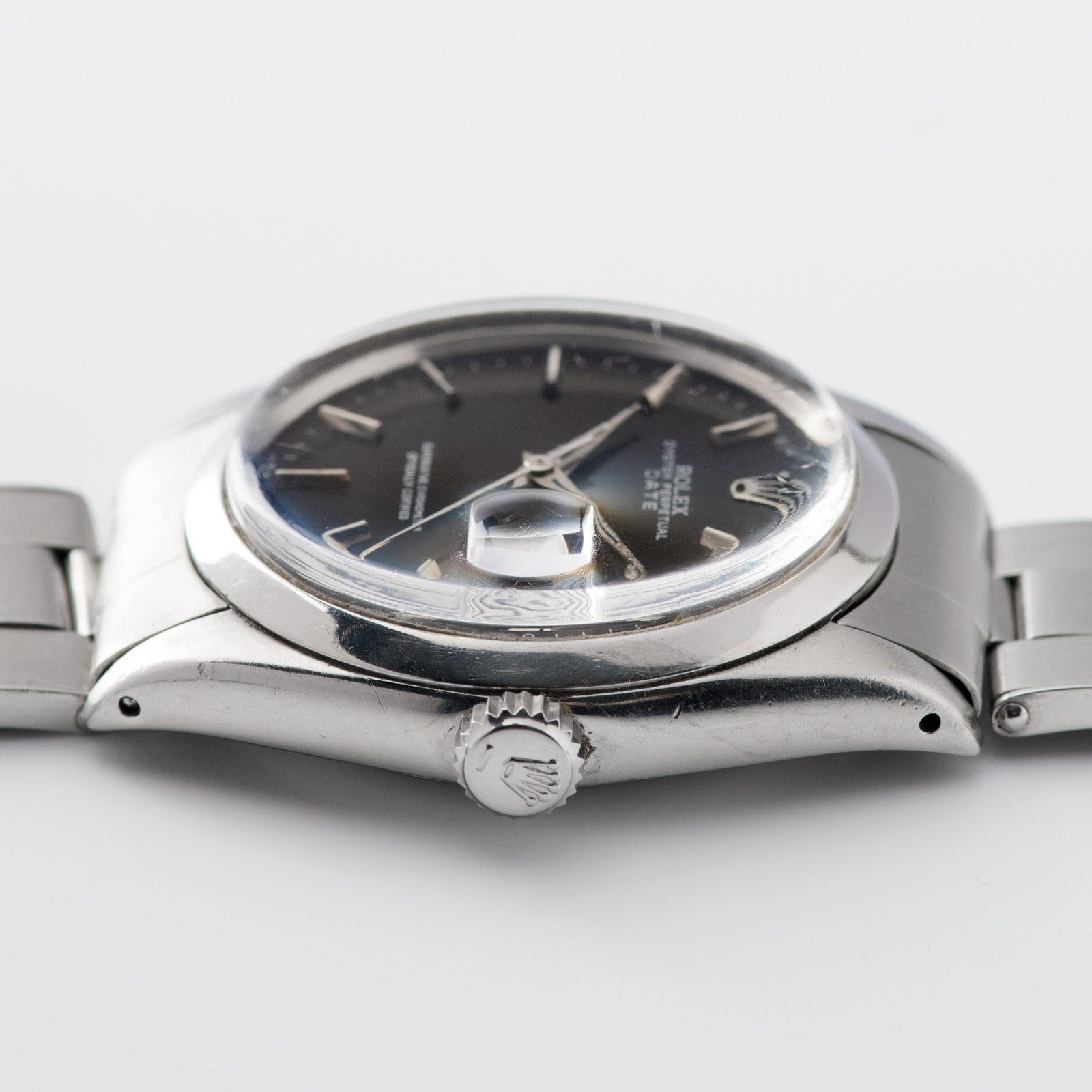 Rolex Date Reference 1500 Grey Soleil Dial