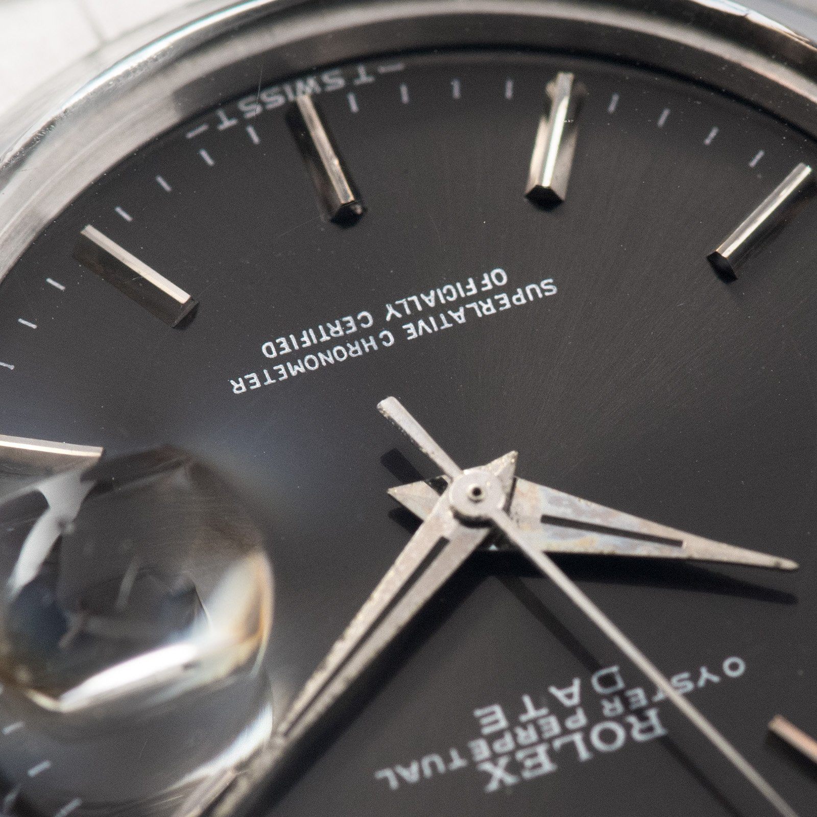 Rolex Date Reference 1500 Grey Soleil Dial