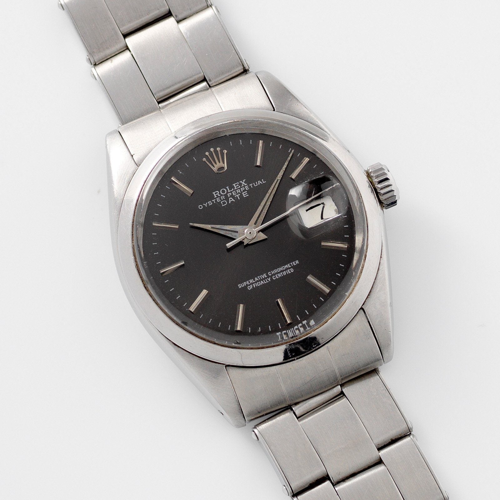 Rolex Date Reference 1500 Grey Soleil Dial