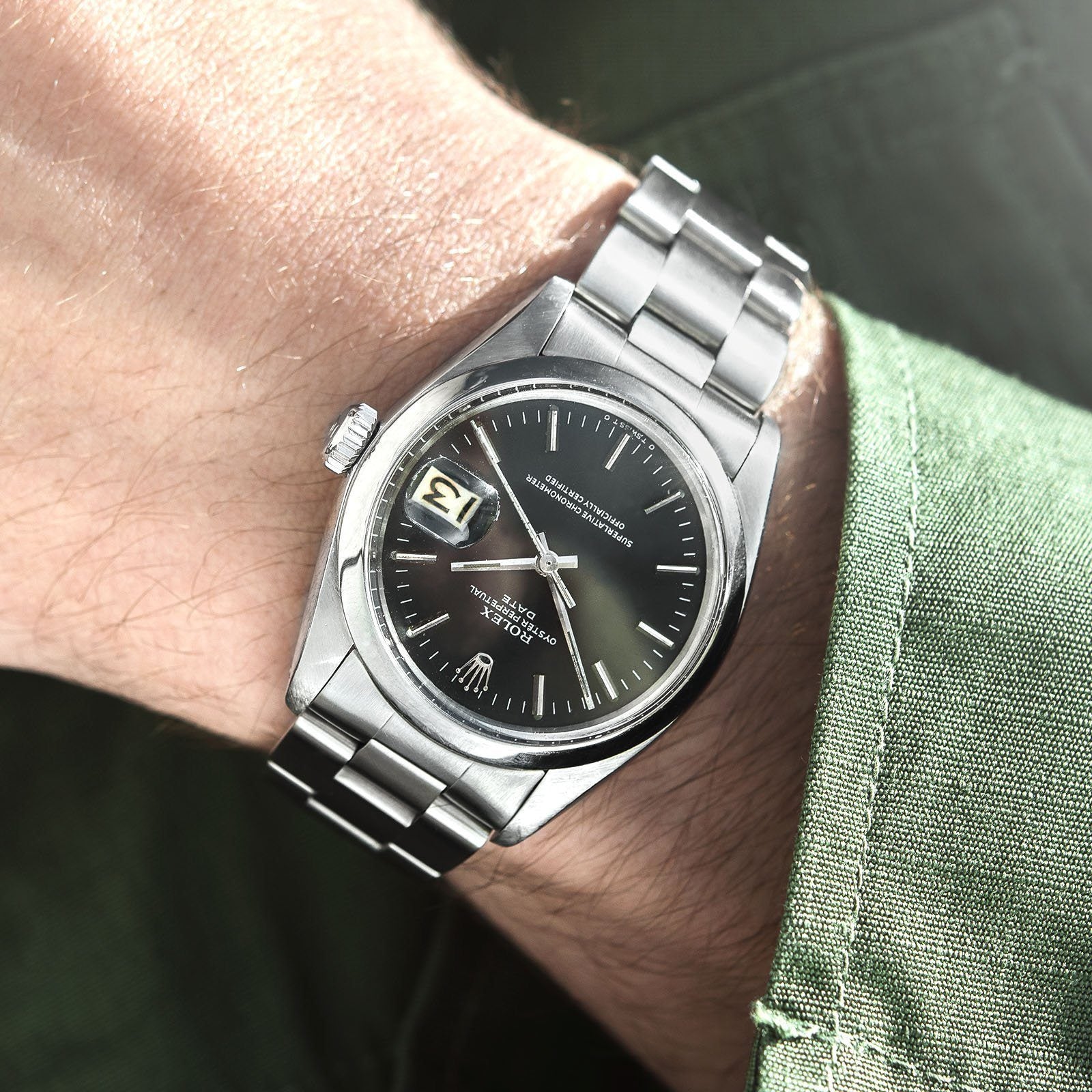 Rolex Date Reference 1500 Black Sigma Dial