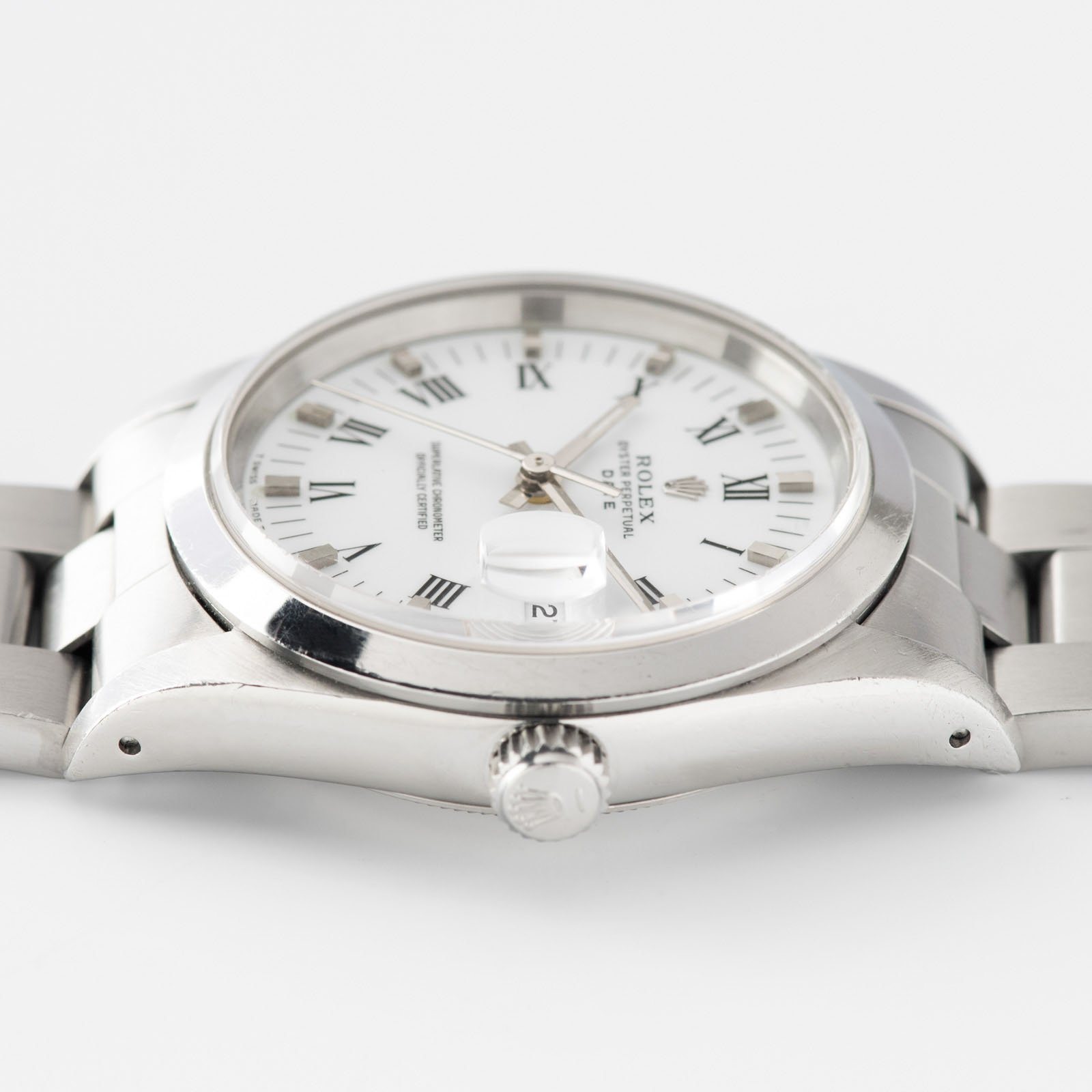 Rolex Date Reference 15200 White Porcelain Dial