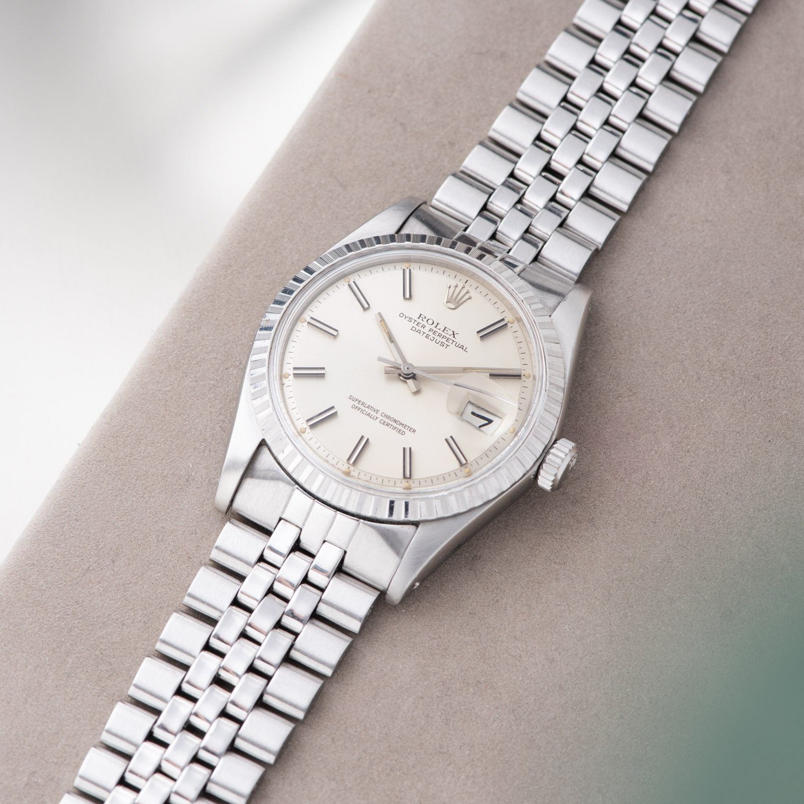 Rolex Datejust Matte Silver Sigma Dial 1603
