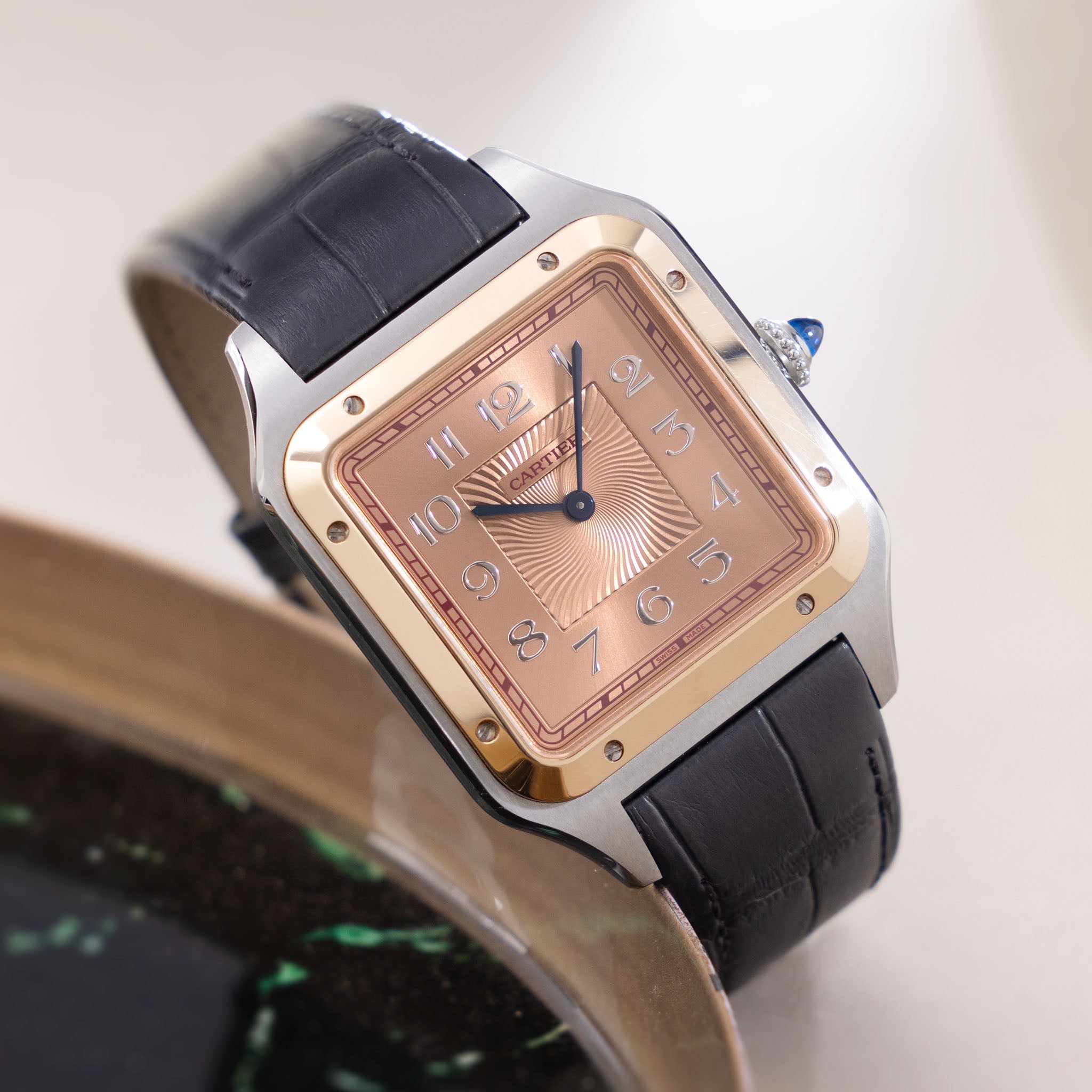 Cartier santos best sale xl rose gold