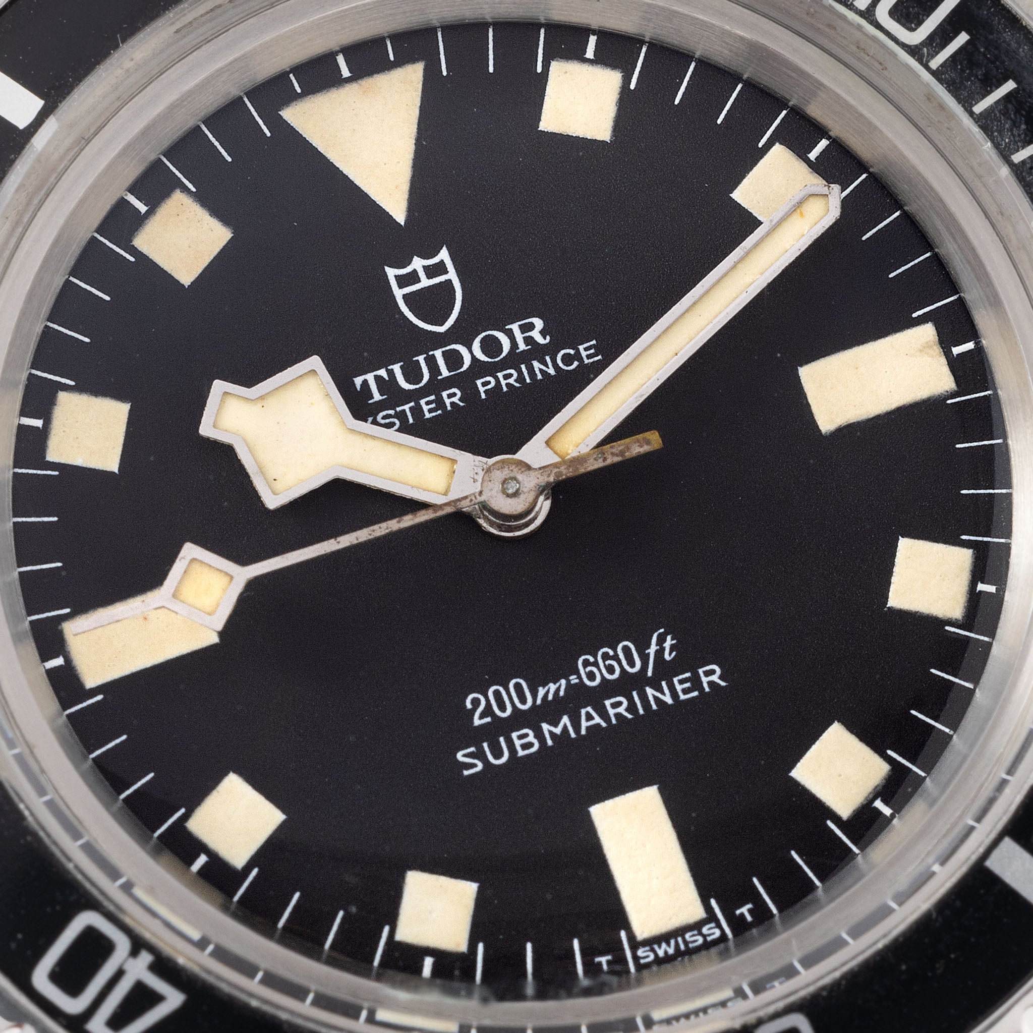 Tudor Submariner Snowflake No Date Black Dial 9401/0