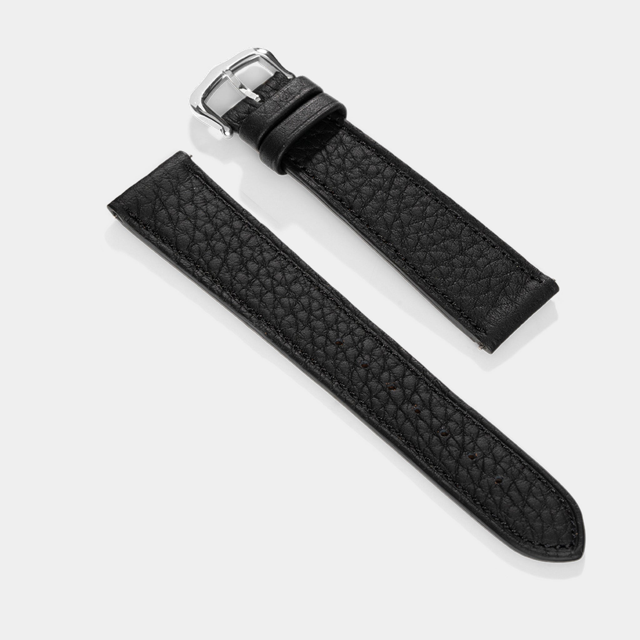 Strap for Cartier Tank Must (2021-2024) - The Thin Taurillon Black