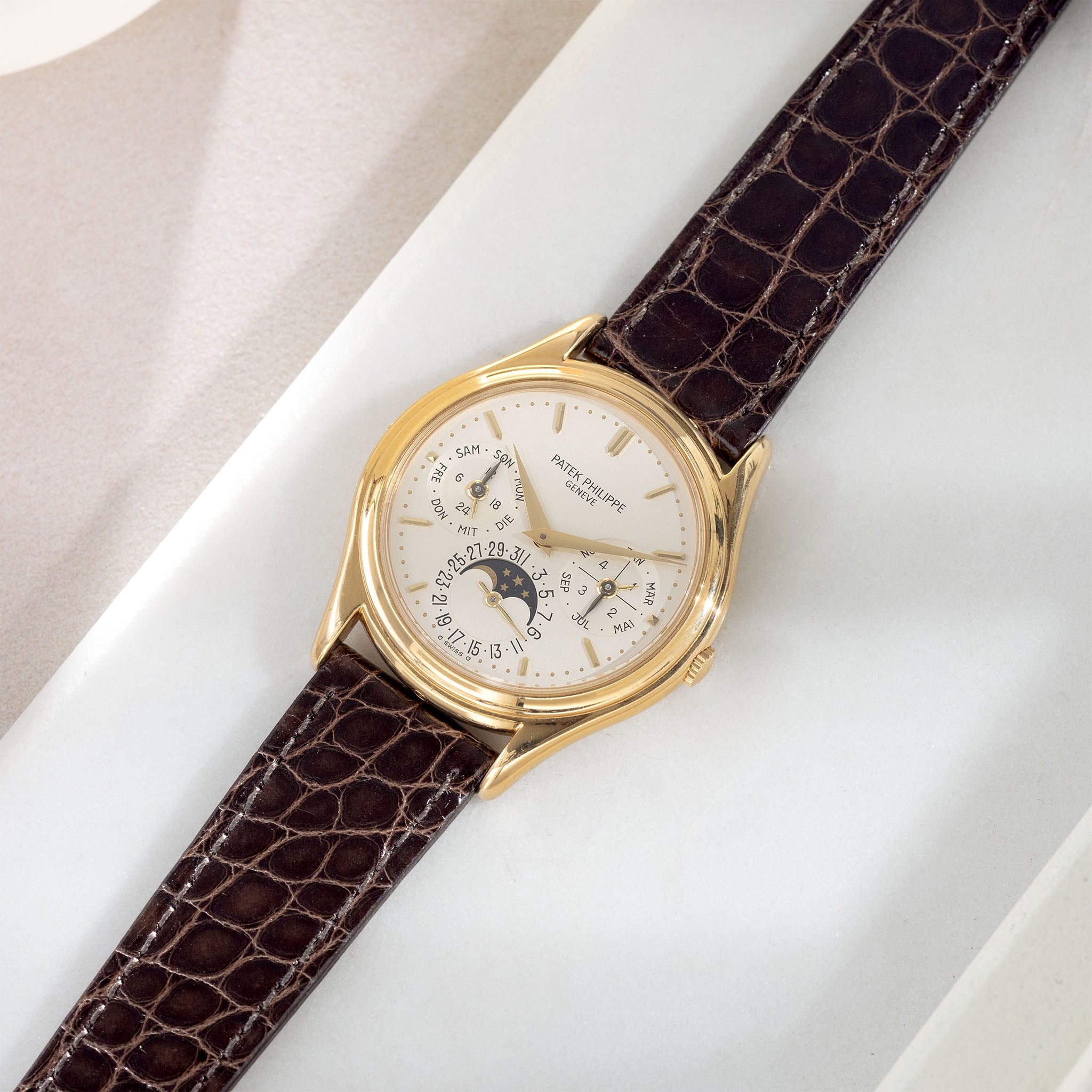 Strap for Patek Philippe 3940 Perpetual – Deep Brown Alligator