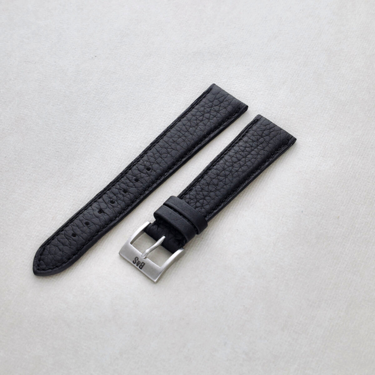 Sample Sale - Taurillon Black Leather Watch Strap