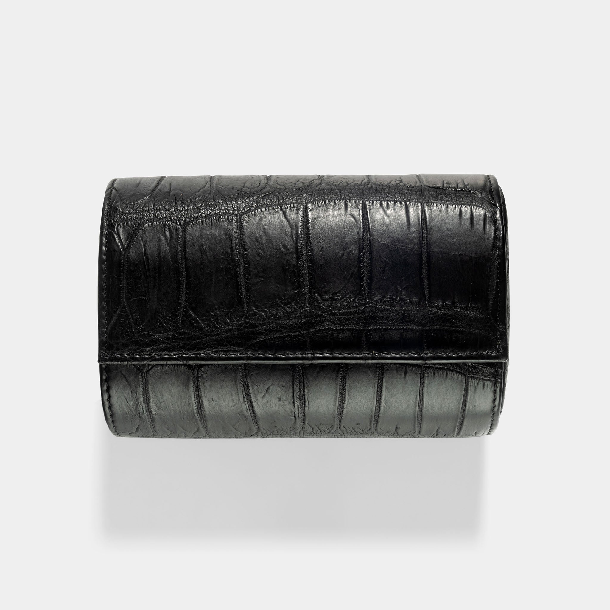 Oval_Finest_Black_Alligator_Leather_Watch_Box_For_Rolex_Watches
