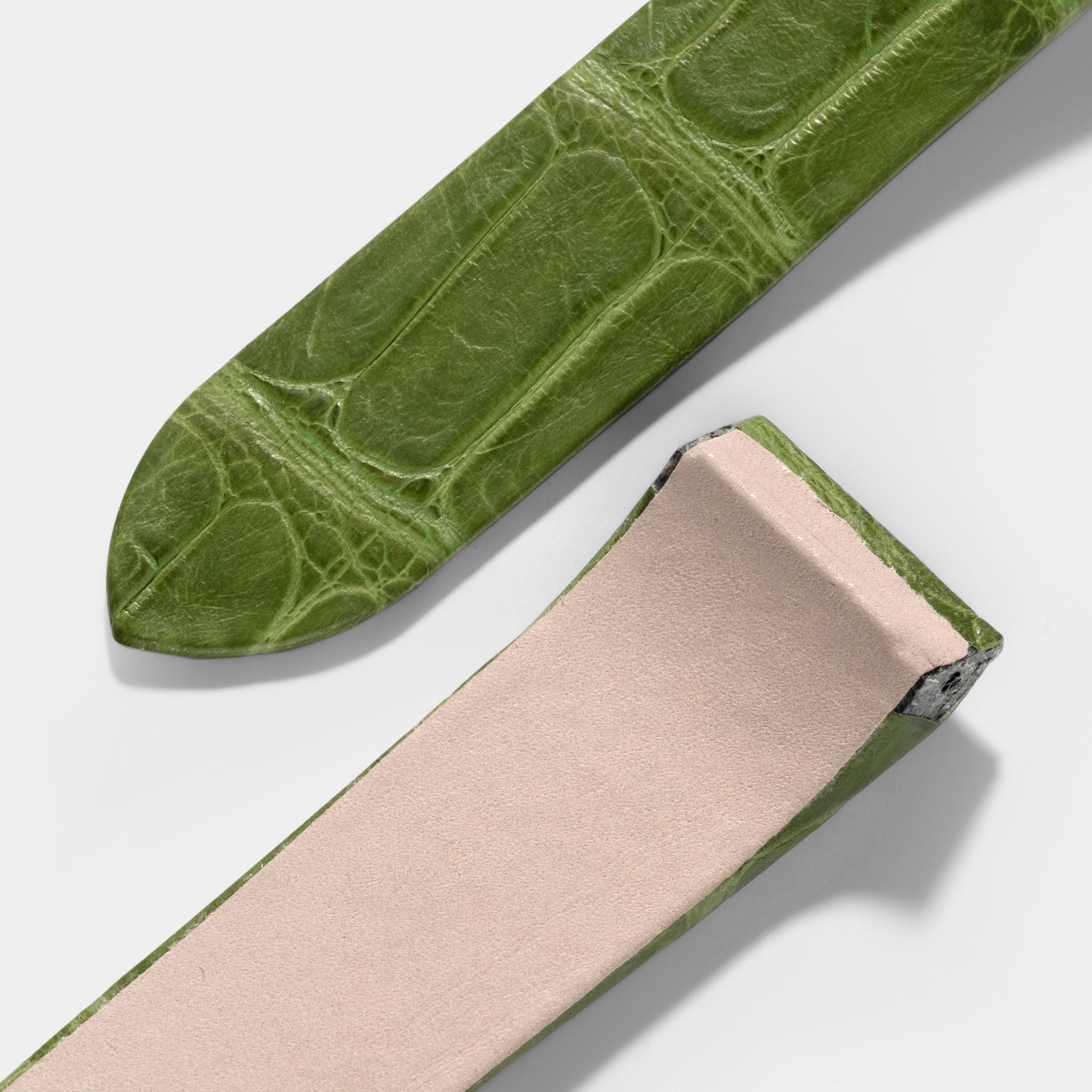 Luxury_Green_Alligator_leather_Watch_Strap_For_Cartier_Santos_100_XL