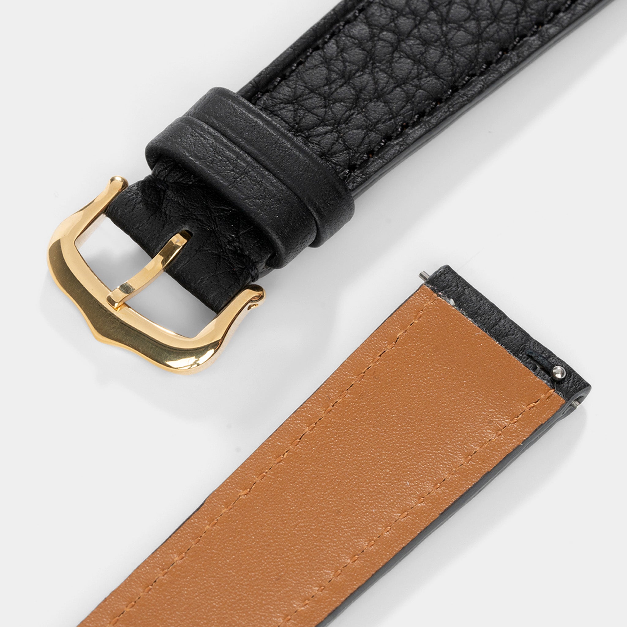 Strap for Cartier Tank Louis (2021-2024) - The Thin Taurillon Black