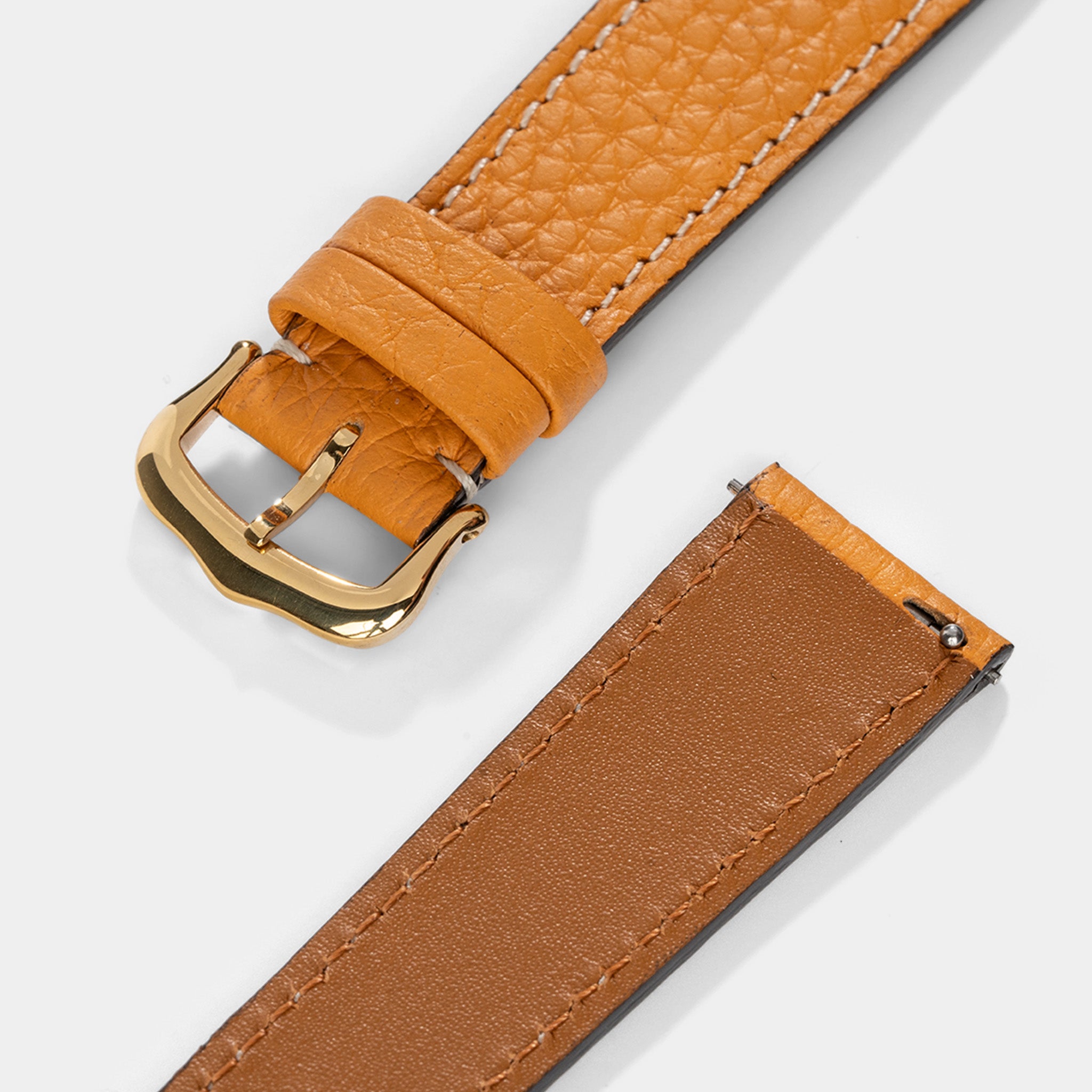 Strap for Cartier Tank Louis (2021-2024) - The Taurillon Moutarde