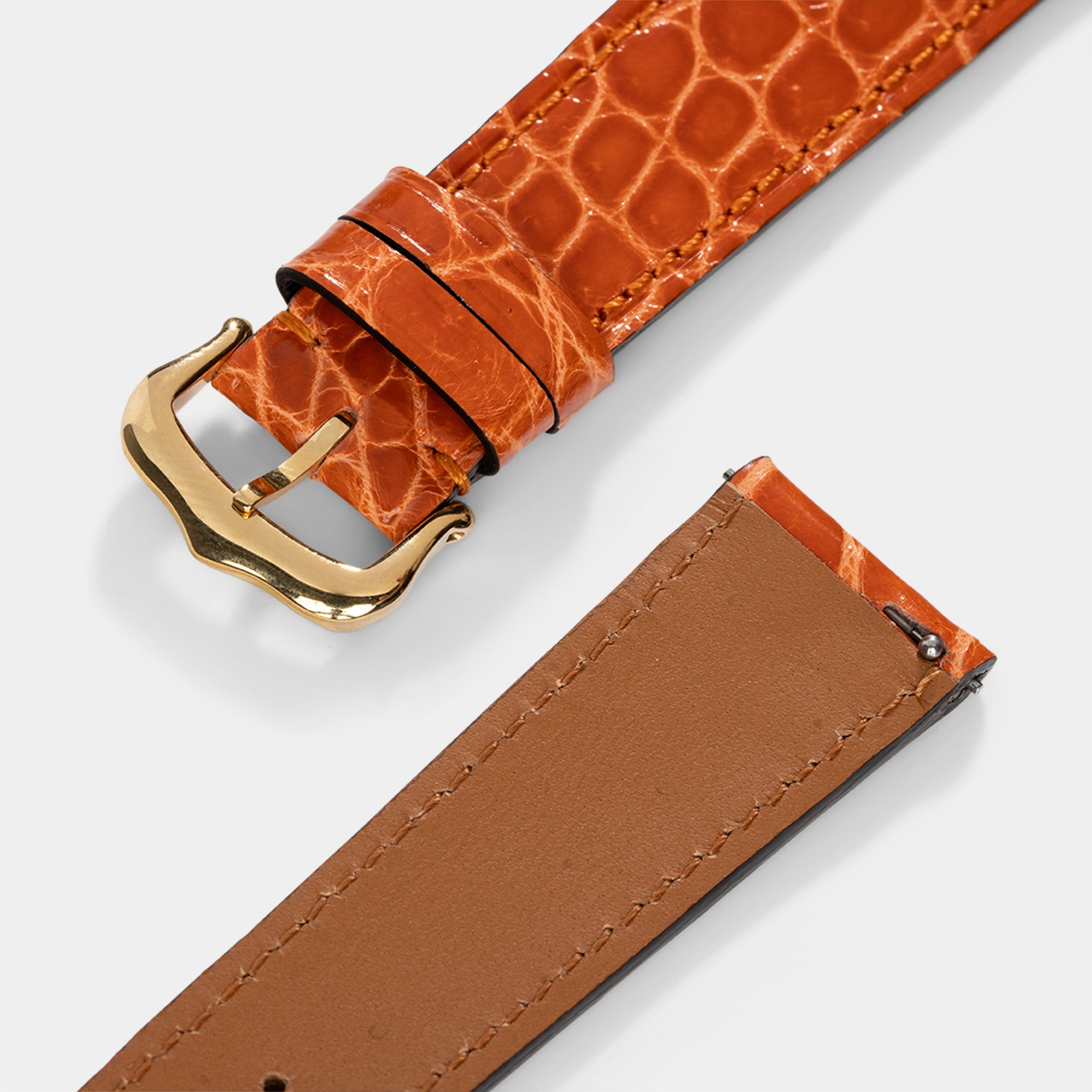 Strap for Cartier Tank Louis (2021-2024) - The Orange Alligator