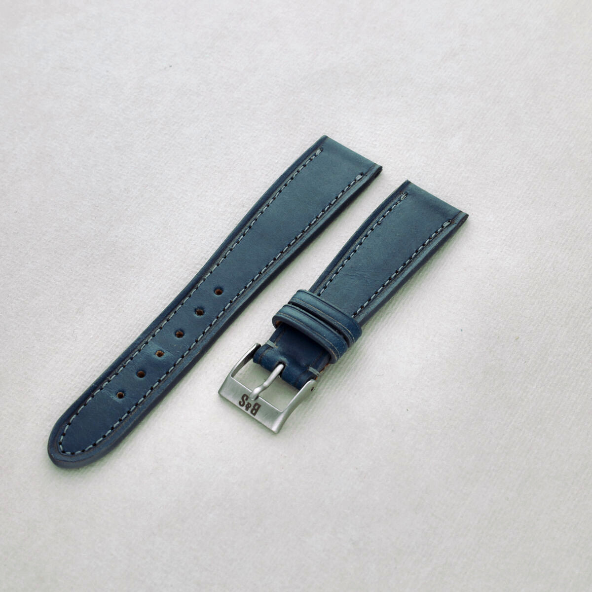 Sample Sale - Château de Cassis Blue Horween Leather Watch Strap