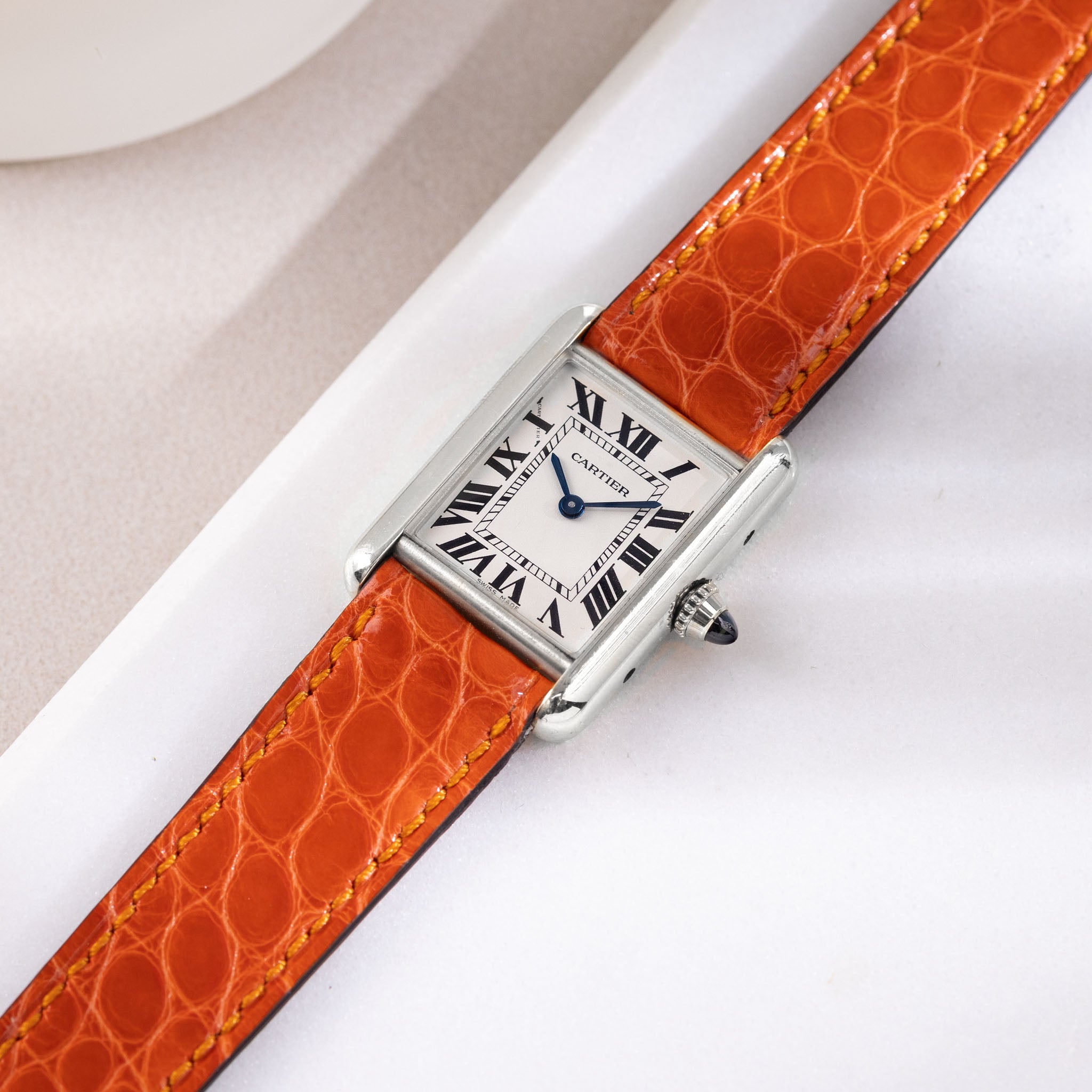 Strap for Cartier Tank Must 2021 2024 The Orange Alligator