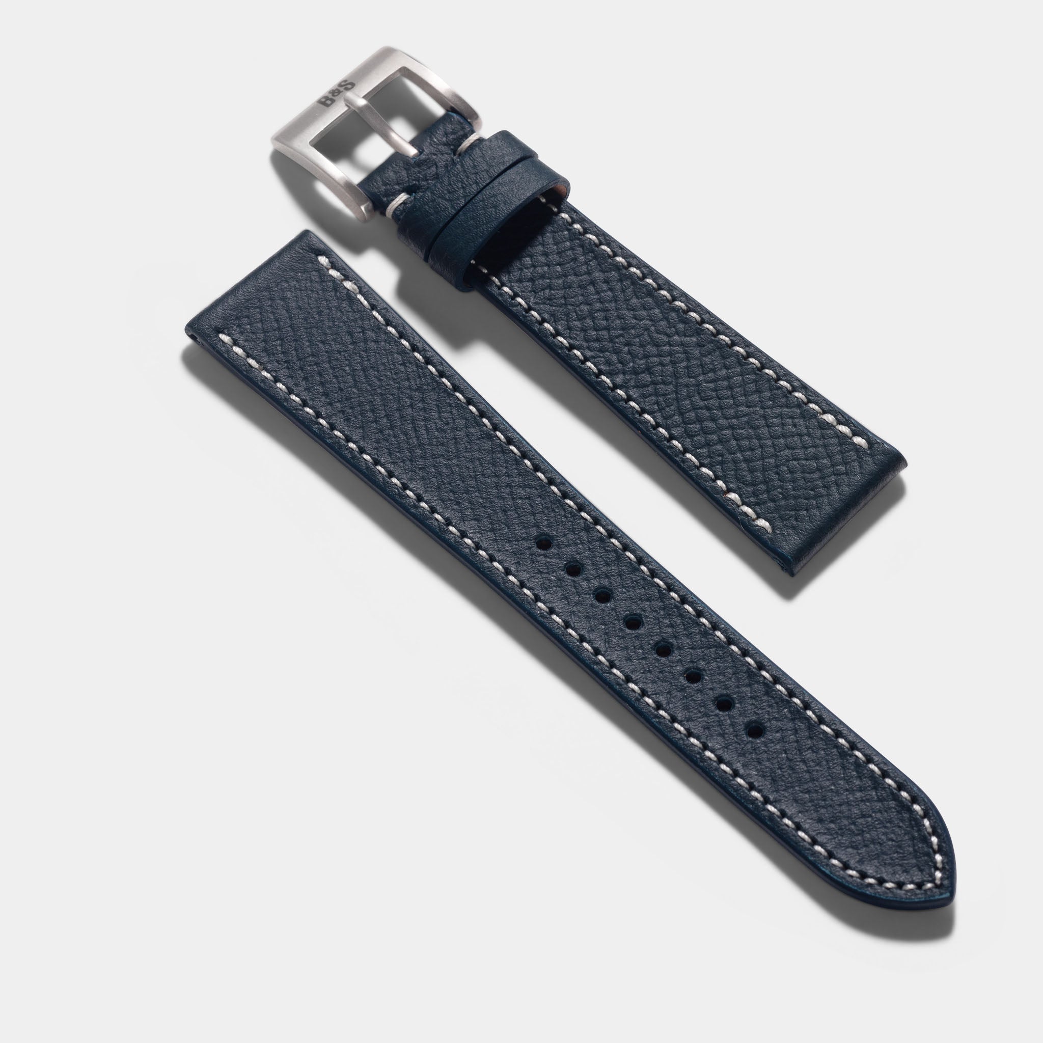 Blue Epsom Leather Watch Strap for luxury watches