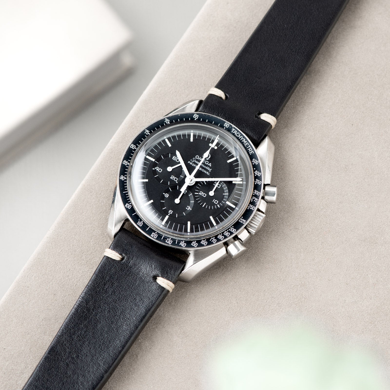 Black Leather Watch Strap