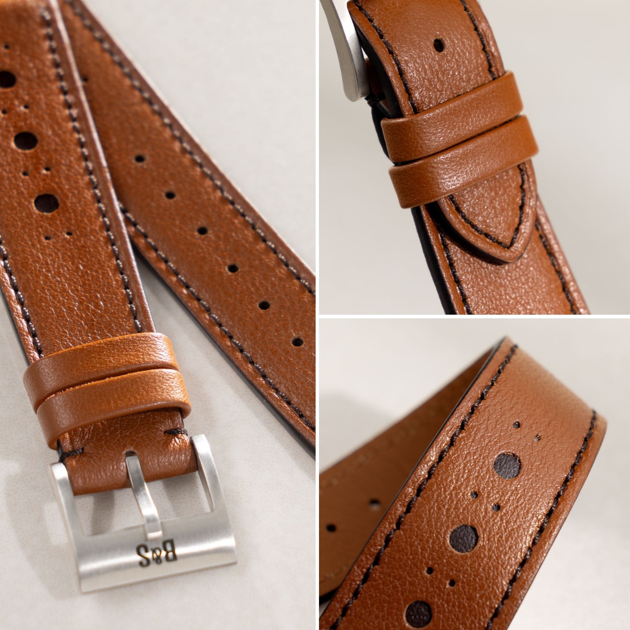 The Night Out Brown Brogue Leather Watch Strap – Jubilee Edition