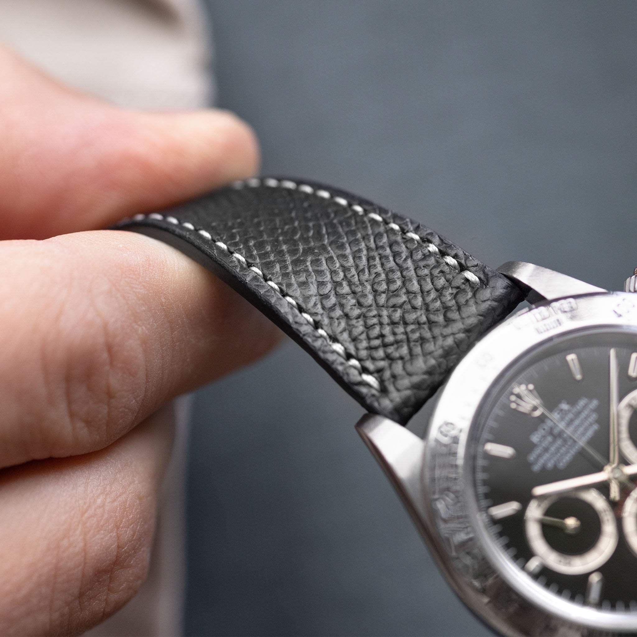 Marston Calf Black Leather Watch Strap