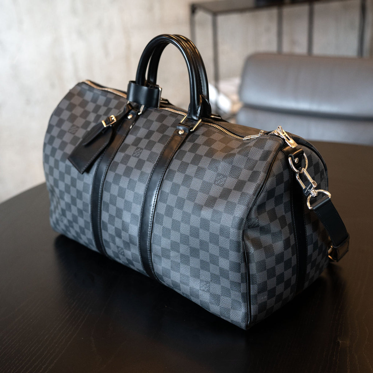 Louis Vuitton Keepall Bandouliere 45 Damier Graphite